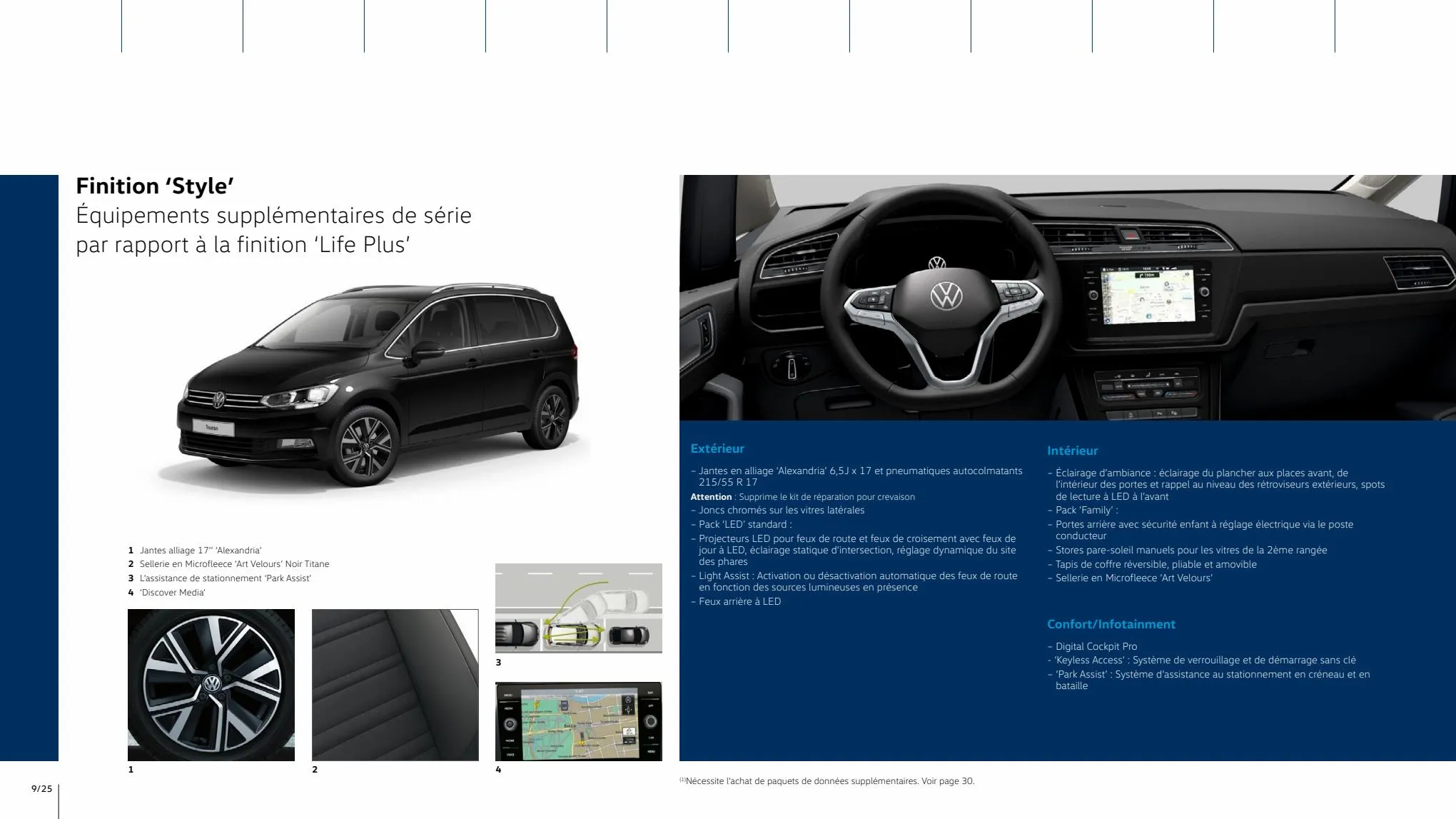 Catalogue Volkswagen Touran, page 00009