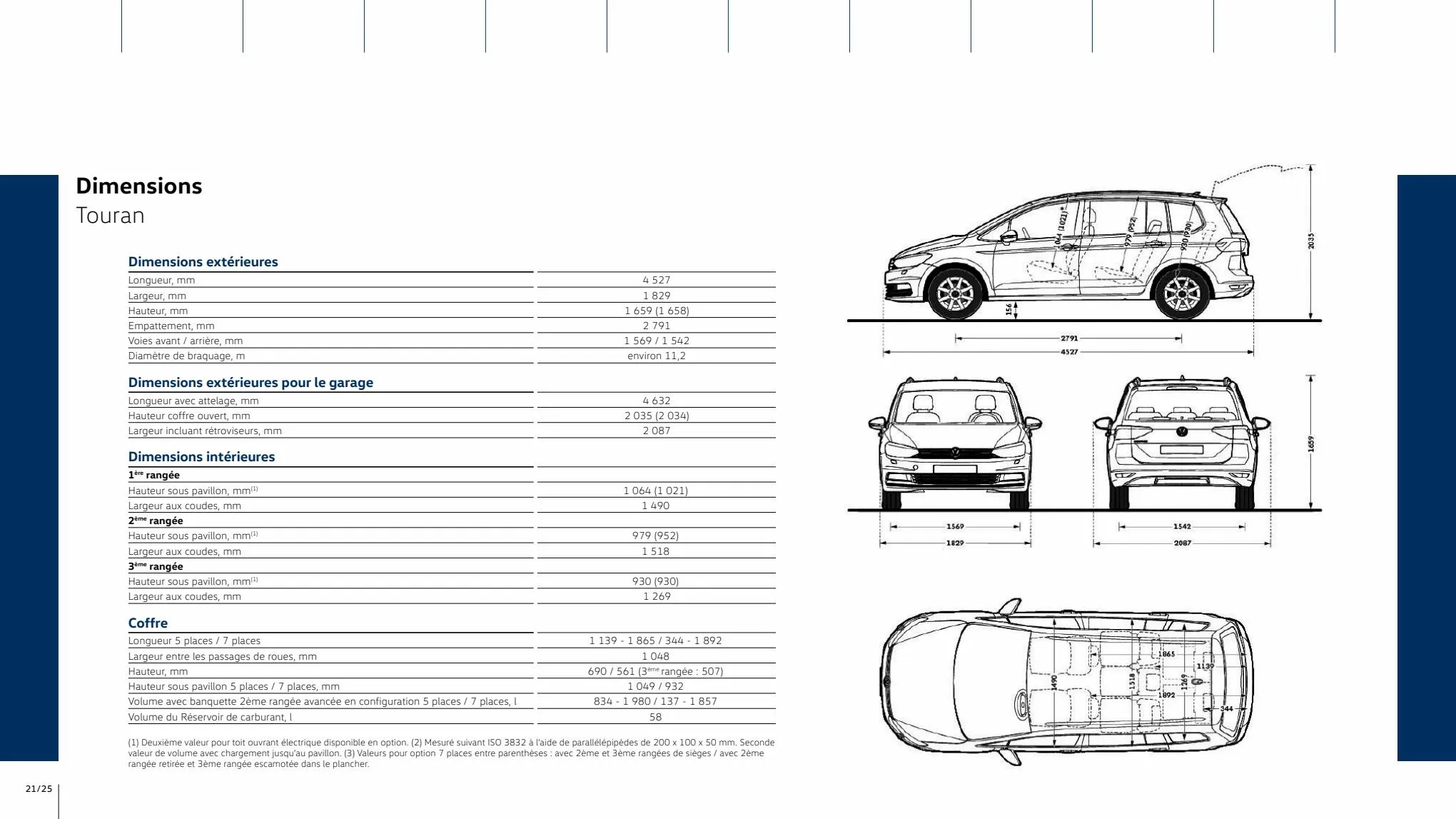 Catalogue Volkswagen Touran, page 00021