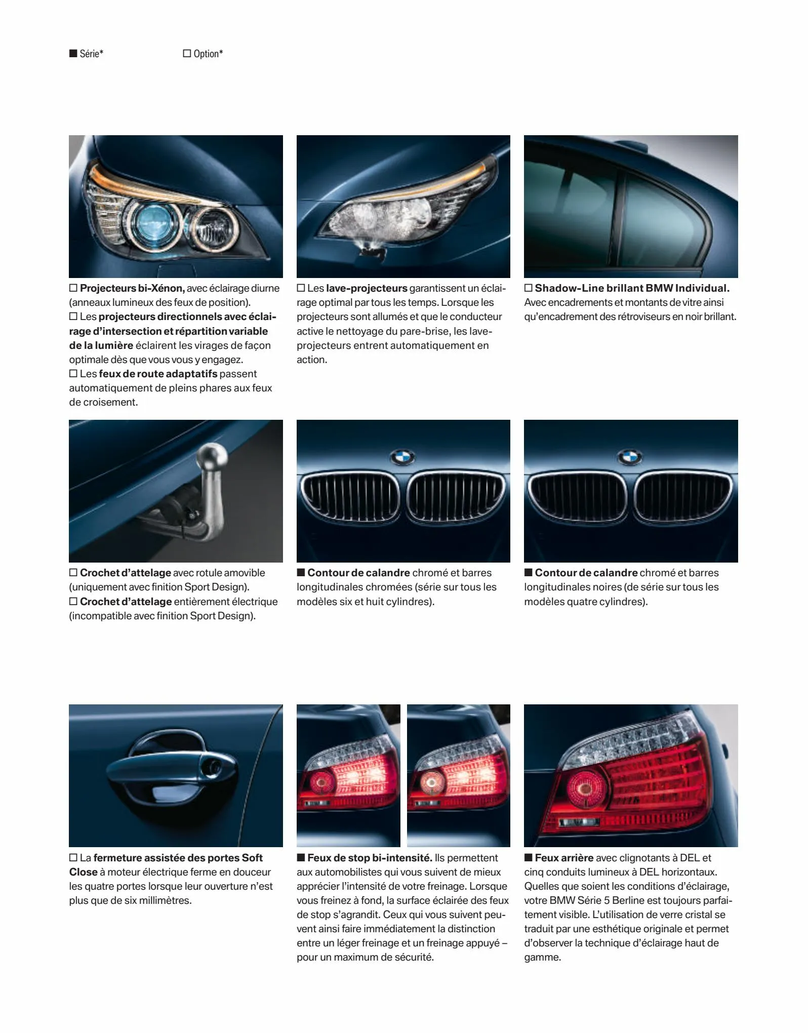 Catalogue BMW Serie5 Berline, page 00010