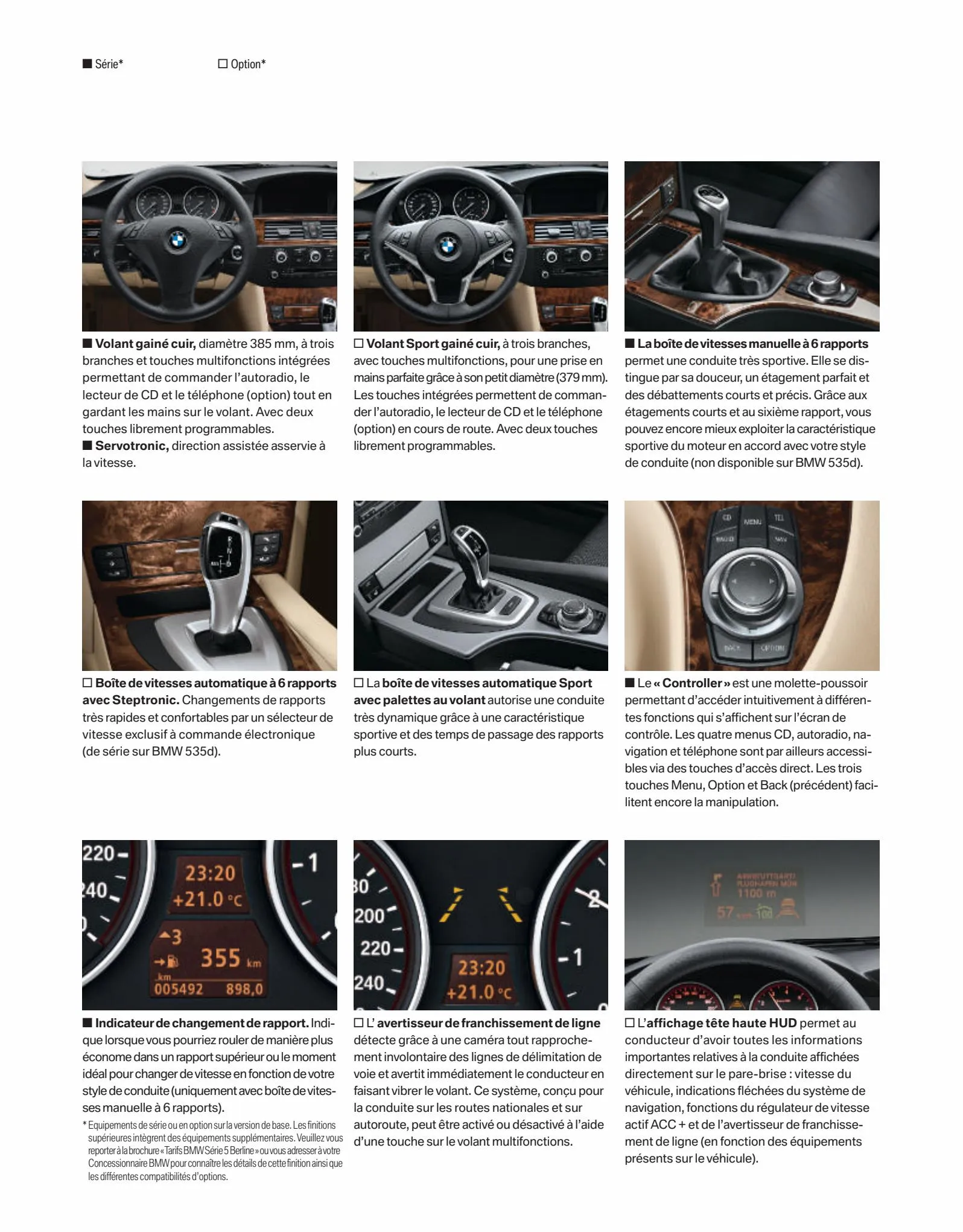 Catalogue BMW Serie5 Berline, page 00012
