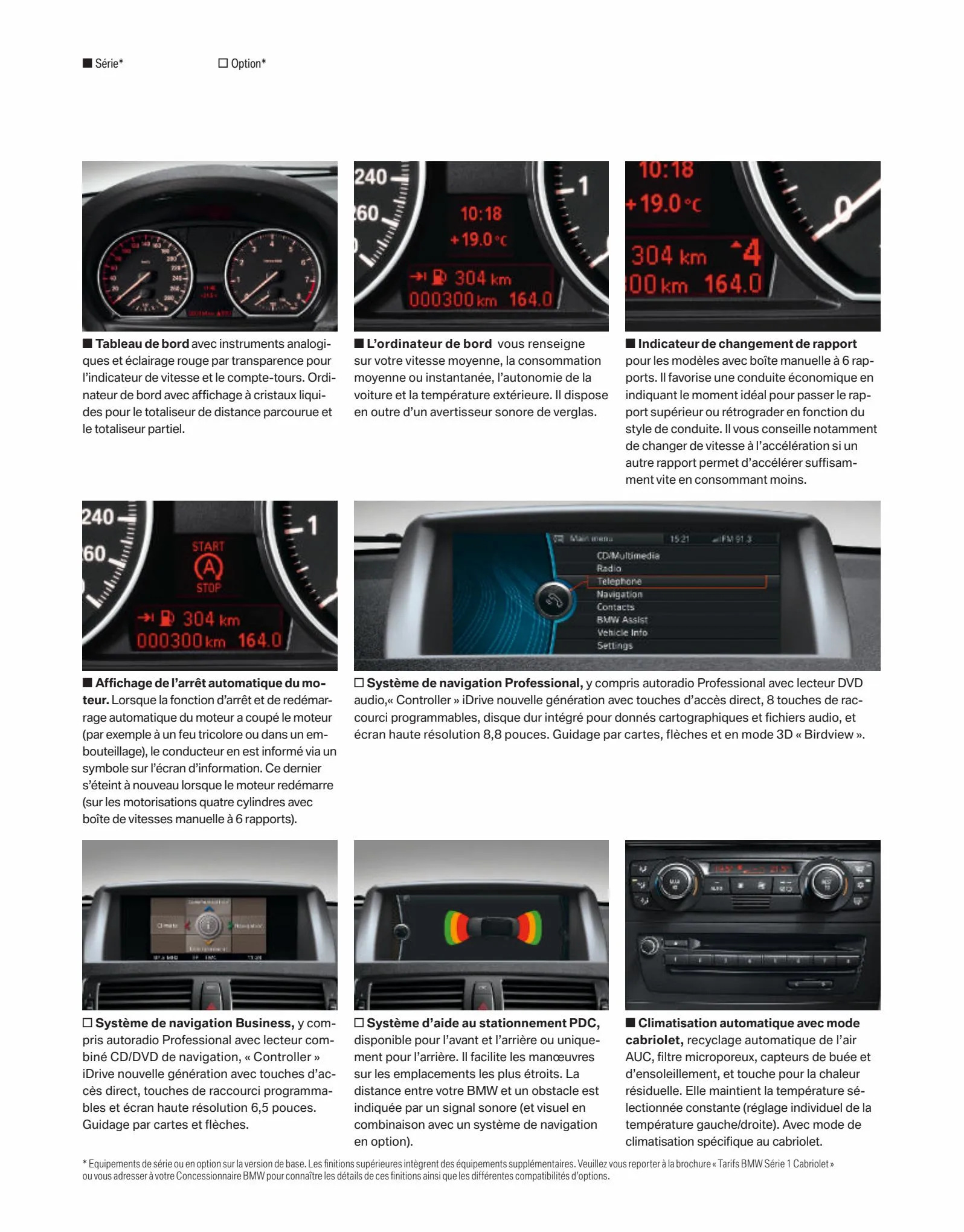 Catalogue BMW Serie1 Cabriolet, page 00012