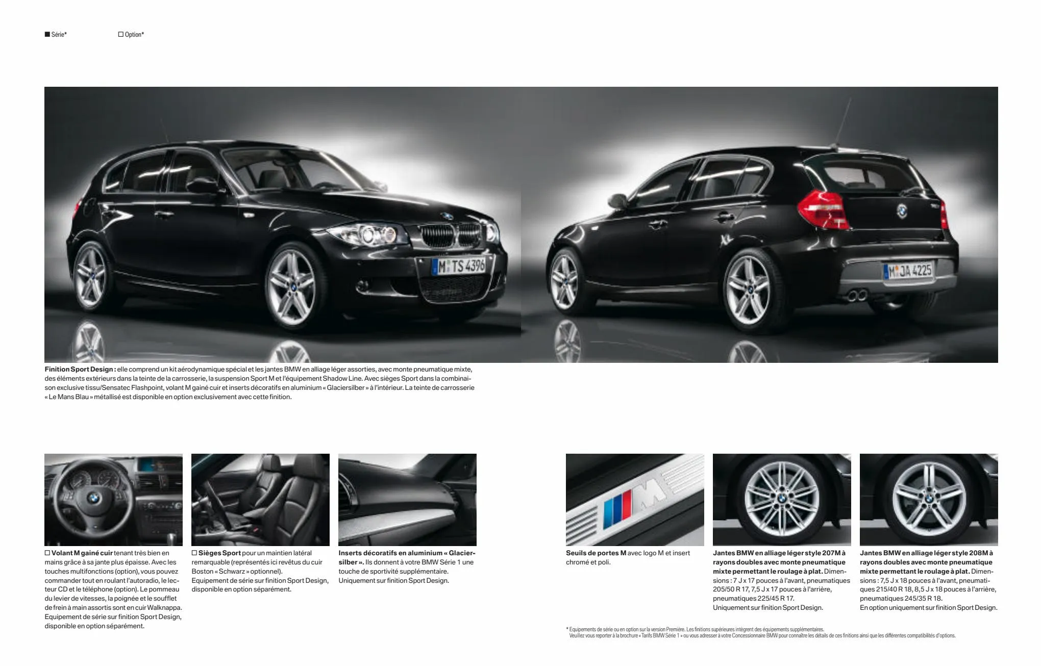 Catalogue BMW Serie1 Berline, page 00009