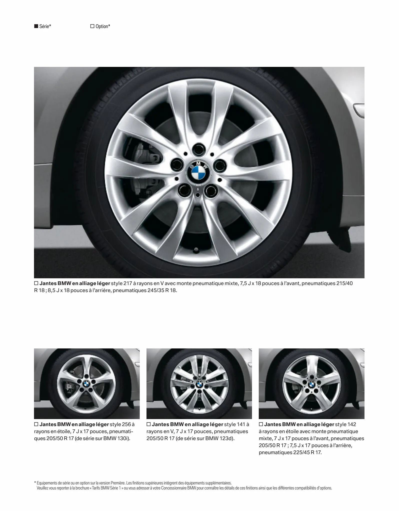 Catalogue BMW Serie1 Berline, page 00013