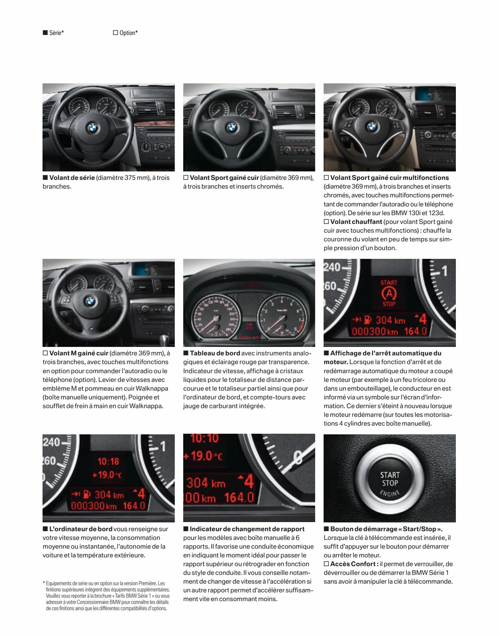 Catalogue BMW Serie1 Berline, page 00014