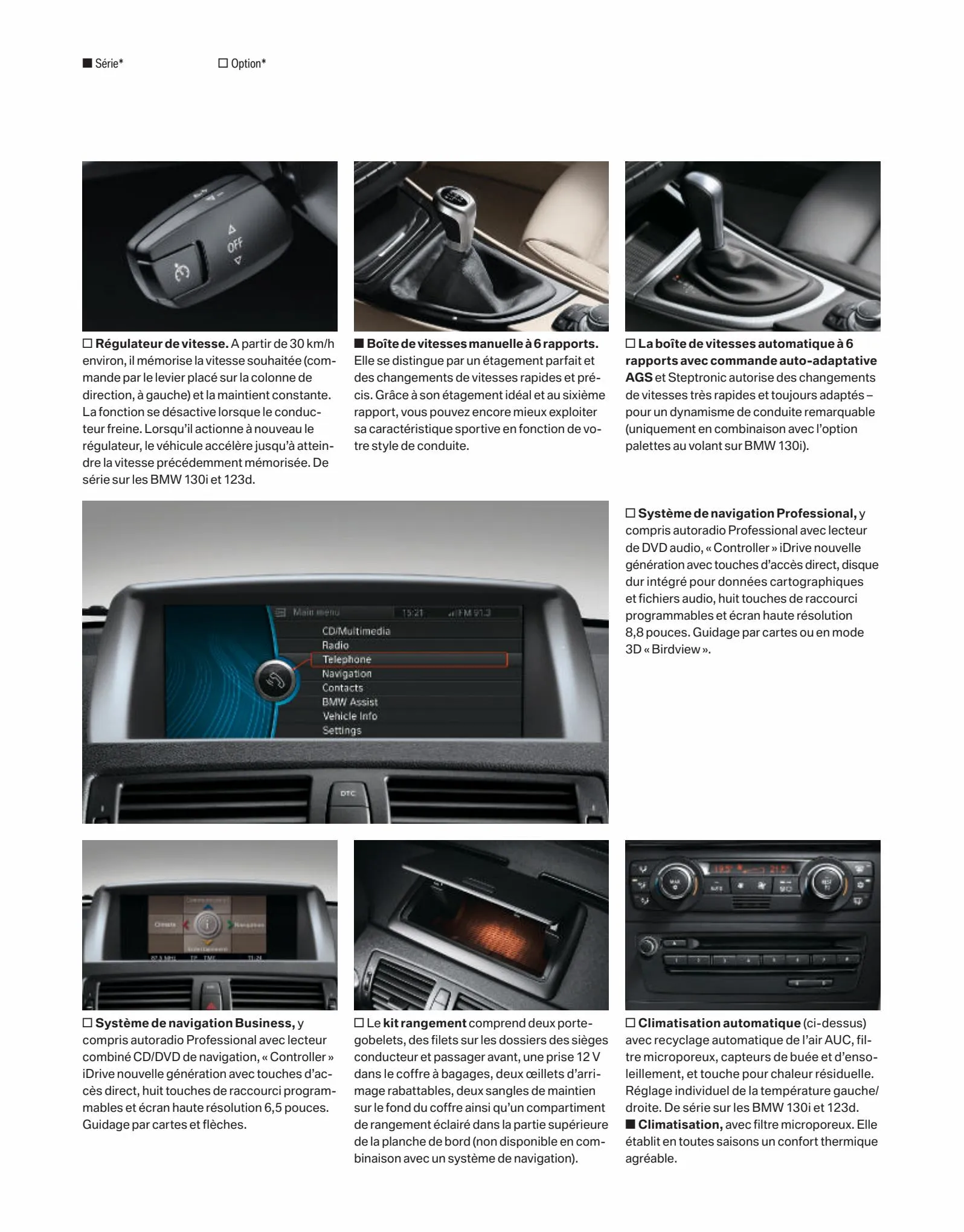 Catalogue BMW Serie1 Berline, page 00015