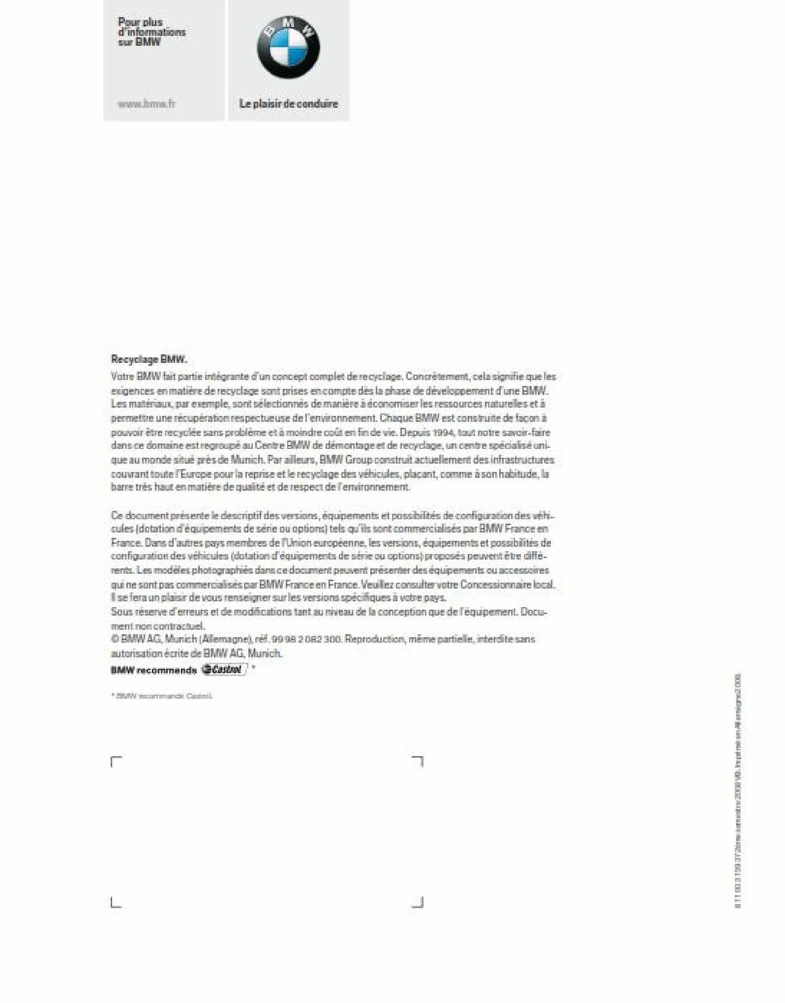 Catalogue BWM Serie 3 Berline, page 00037