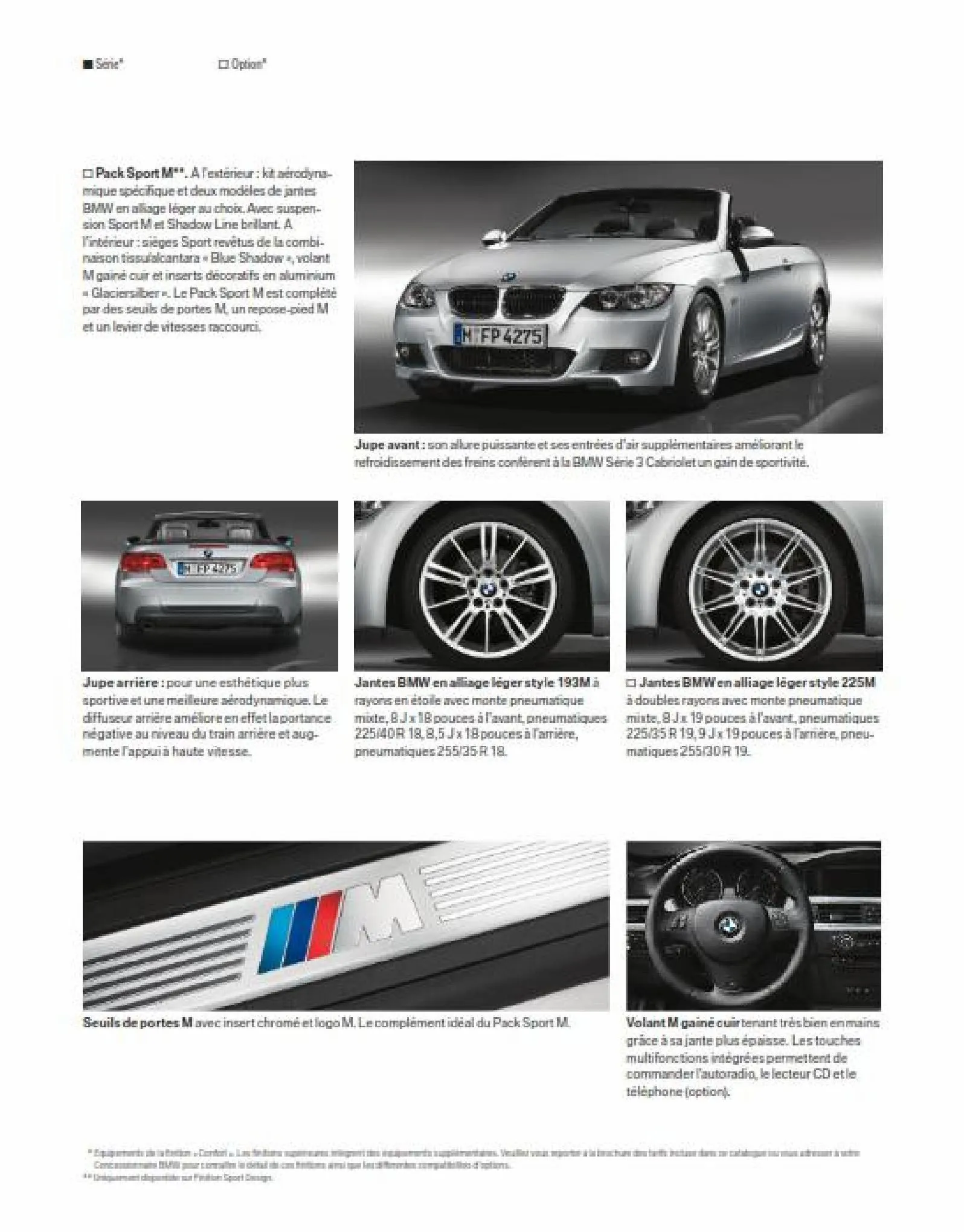 Catalogue BWM Serie 3 Cabriolet, page 00022