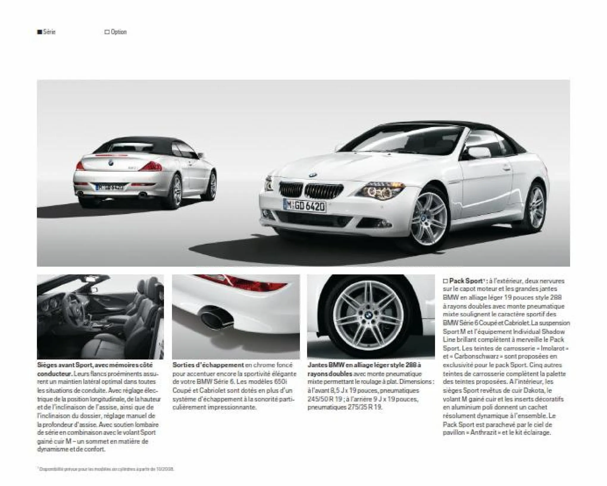 Catalogue BWM Serie 6 Coupe Cabriolet, page 00027