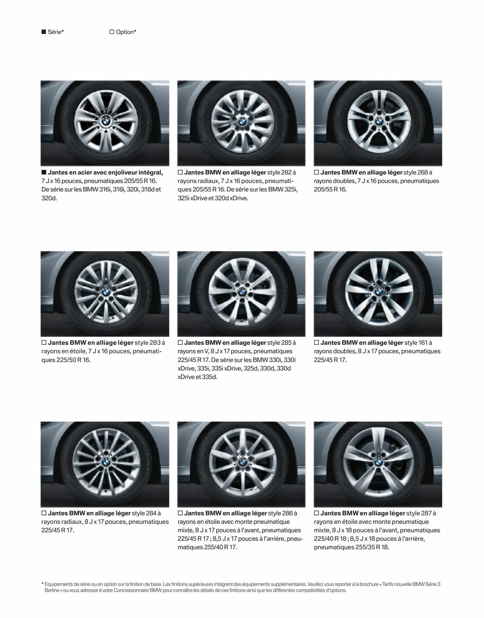 Catalogue BMW Série 3 Berline, page 00011