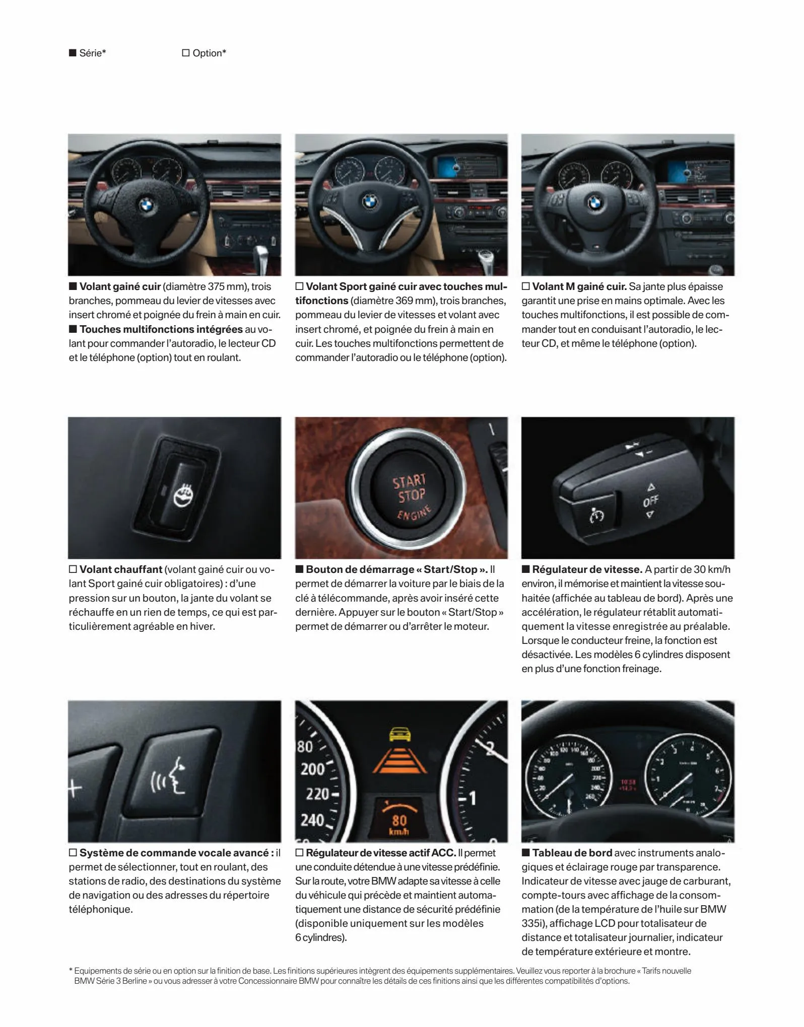 Catalogue BMW Série 3 Berline, page 00012