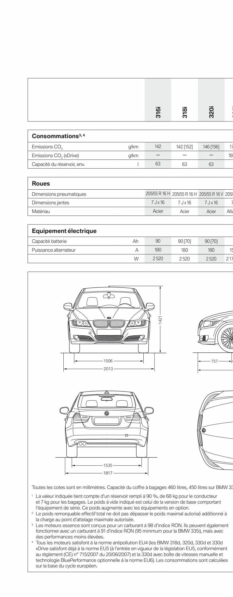 Catalogue BMW Série 3 Berline, page 00052