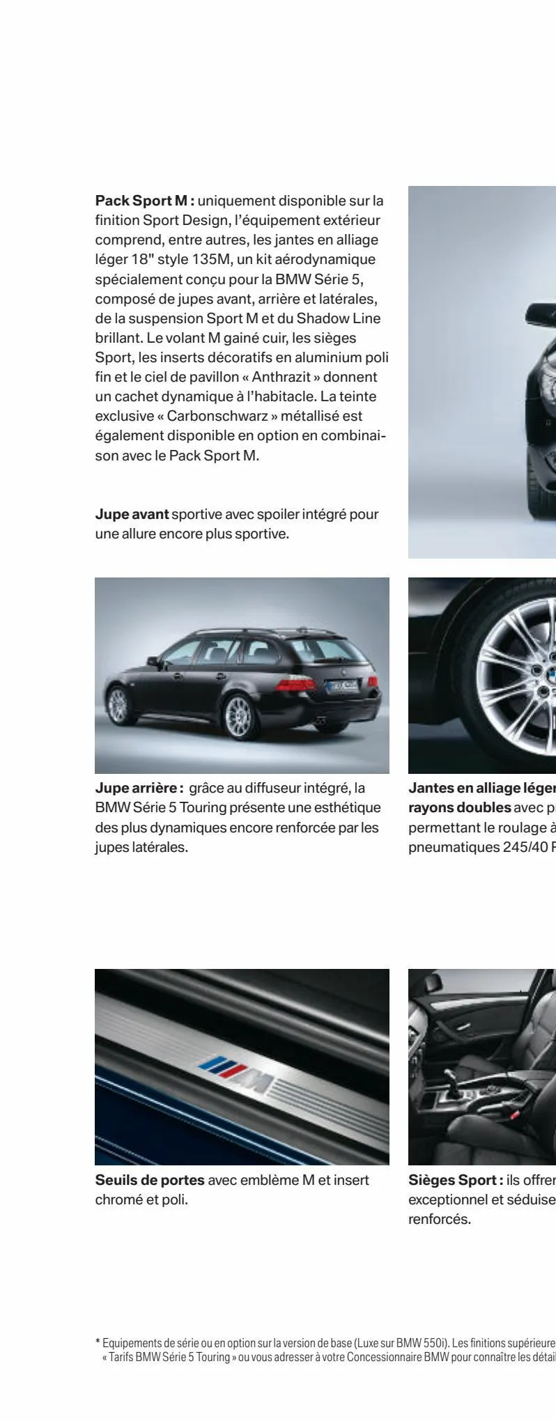 Catalogue BMW Série 5 Touring, page 00036