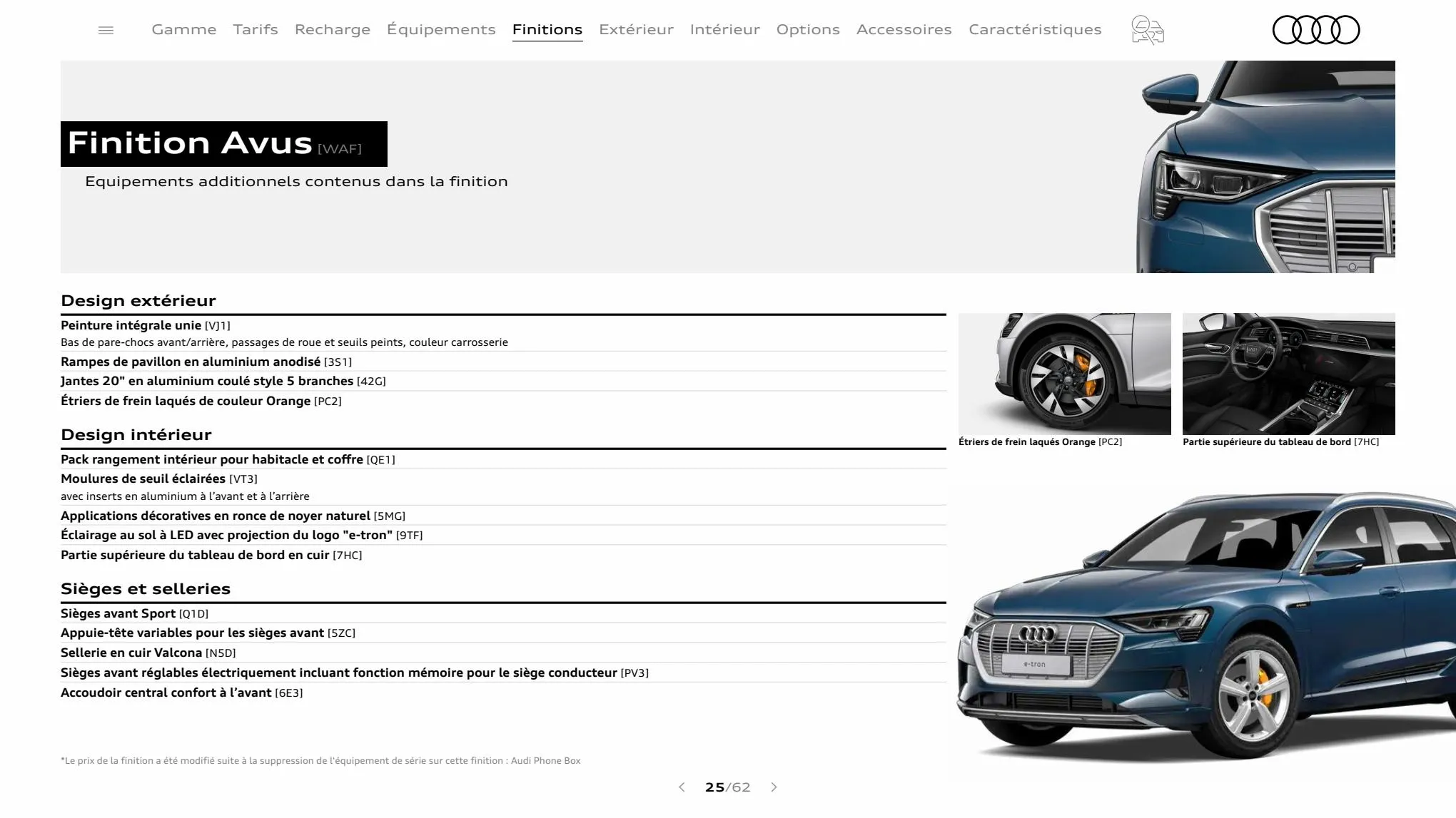 Catalogue Audi e-tron, page 00025