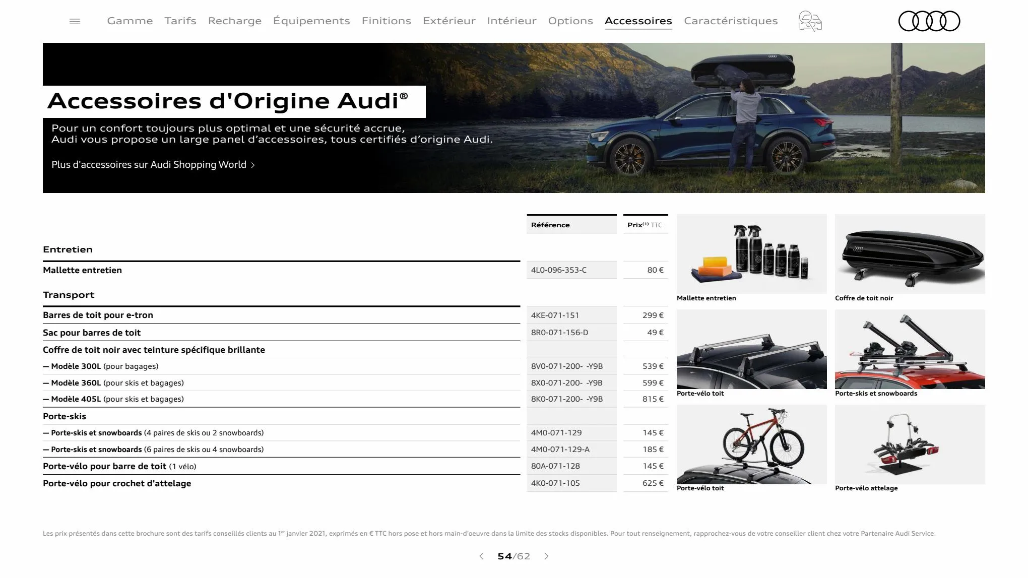 Catalogue Audi e-tron, page 00054