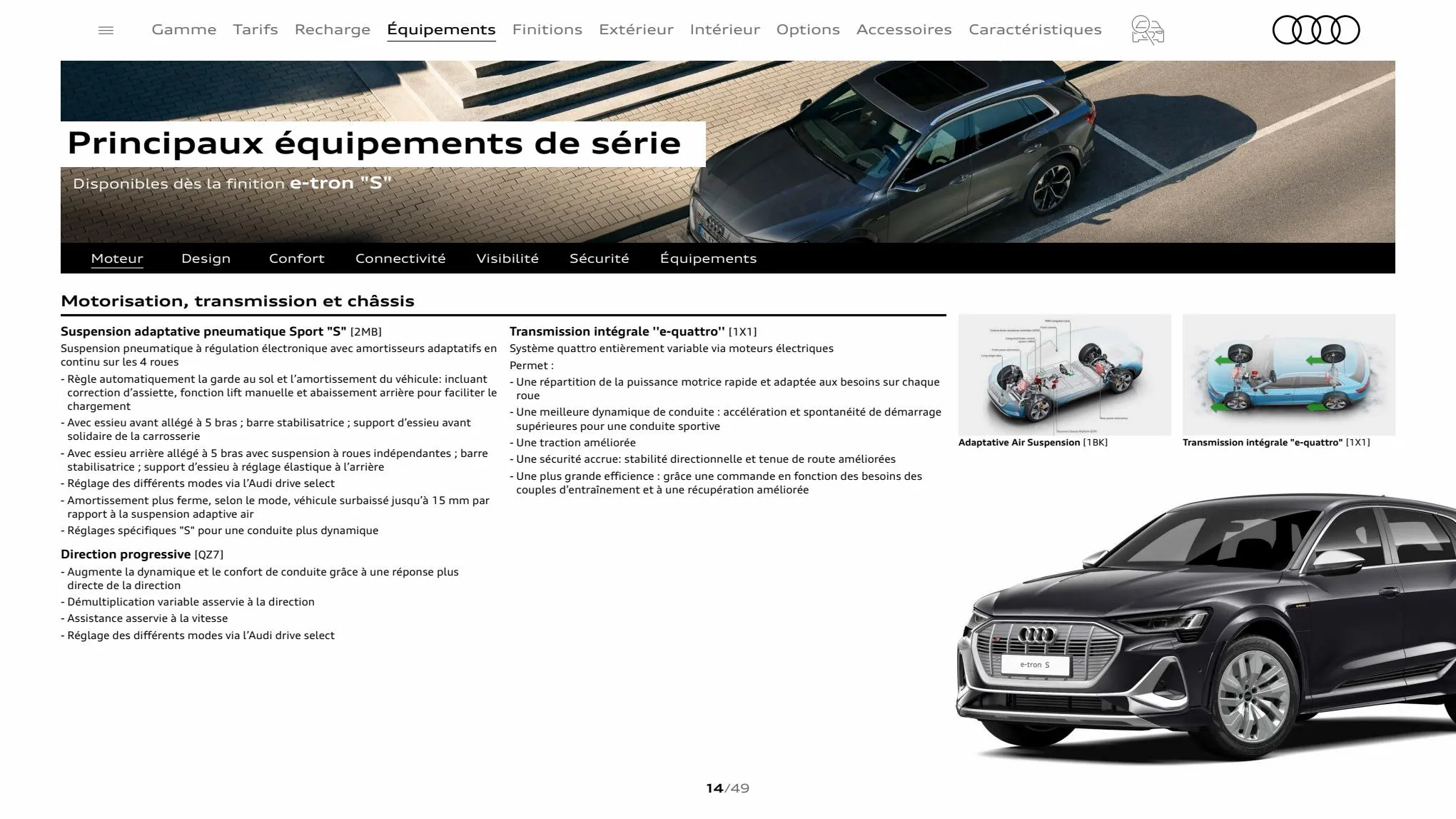 Catalogue Audi e-tron S, page 00014