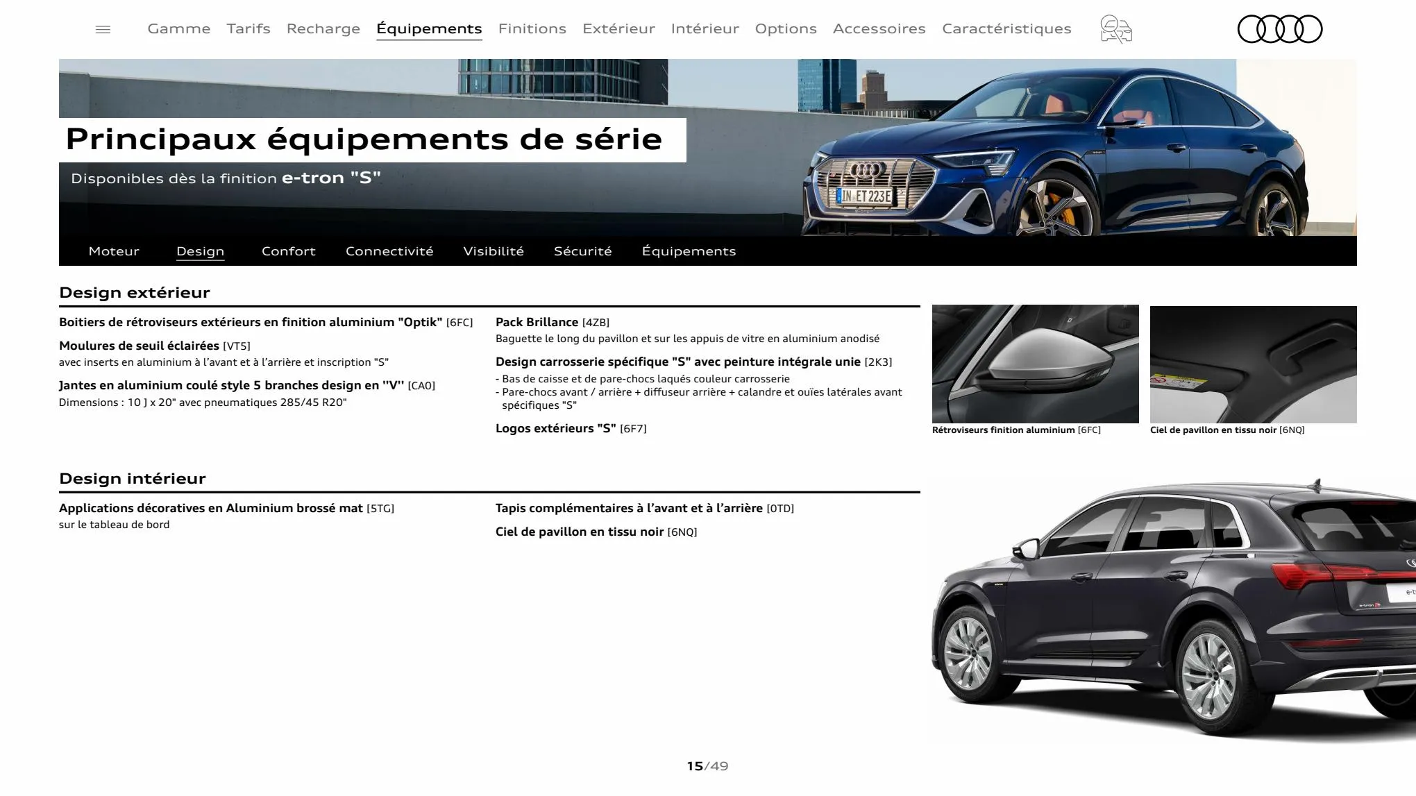 Catalogue Audi e-tron S, page 00015