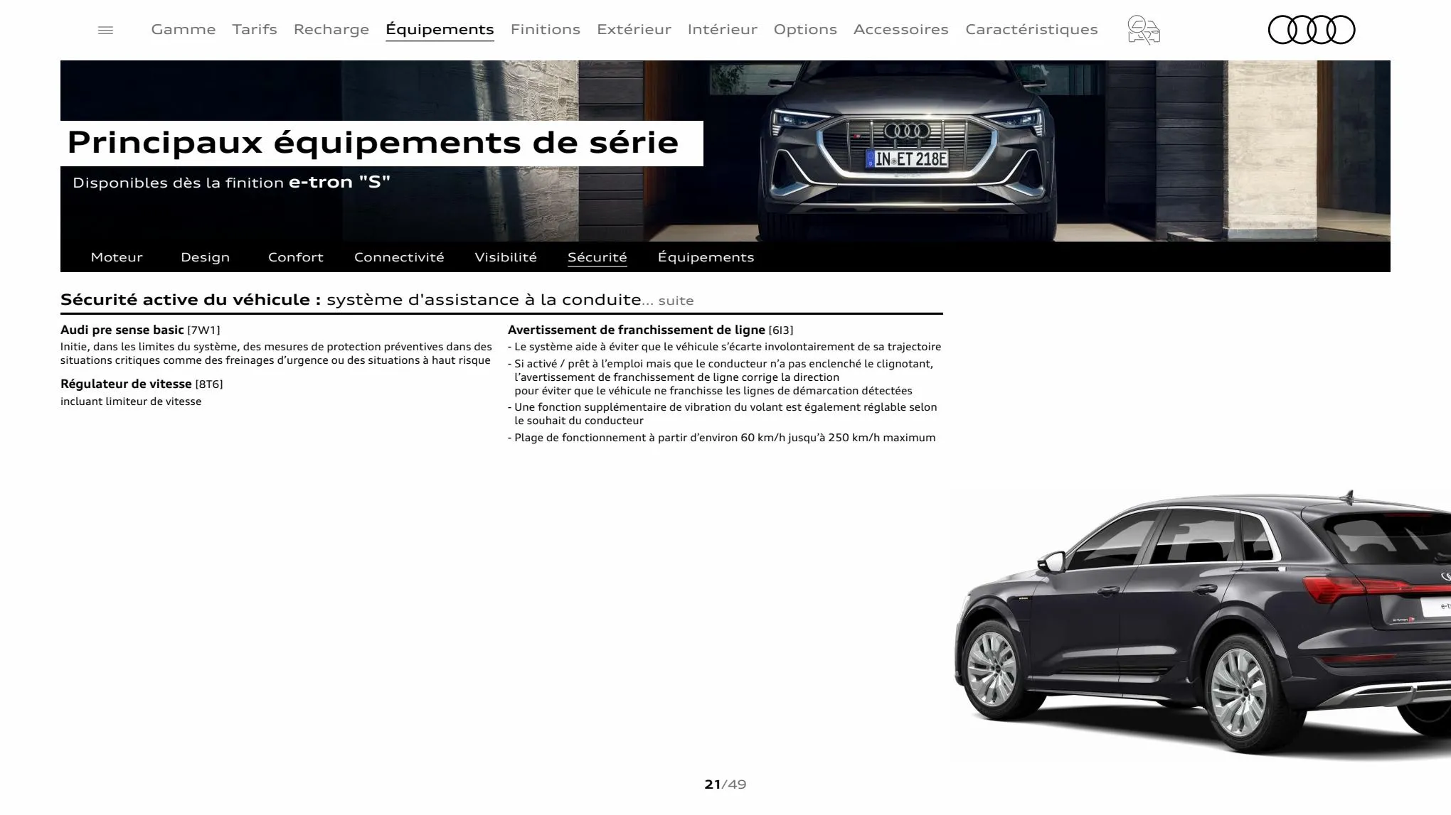 Catalogue Audi e-tron S, page 00021