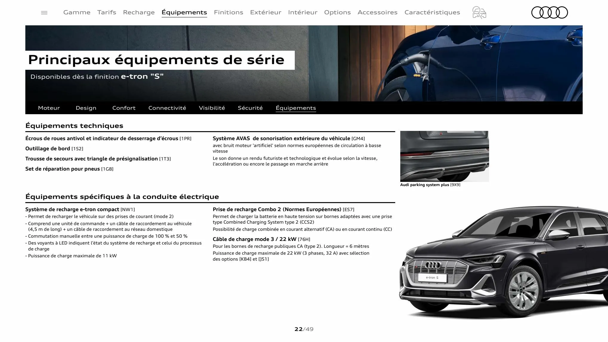 Catalogue Audi e-tron S, page 00022