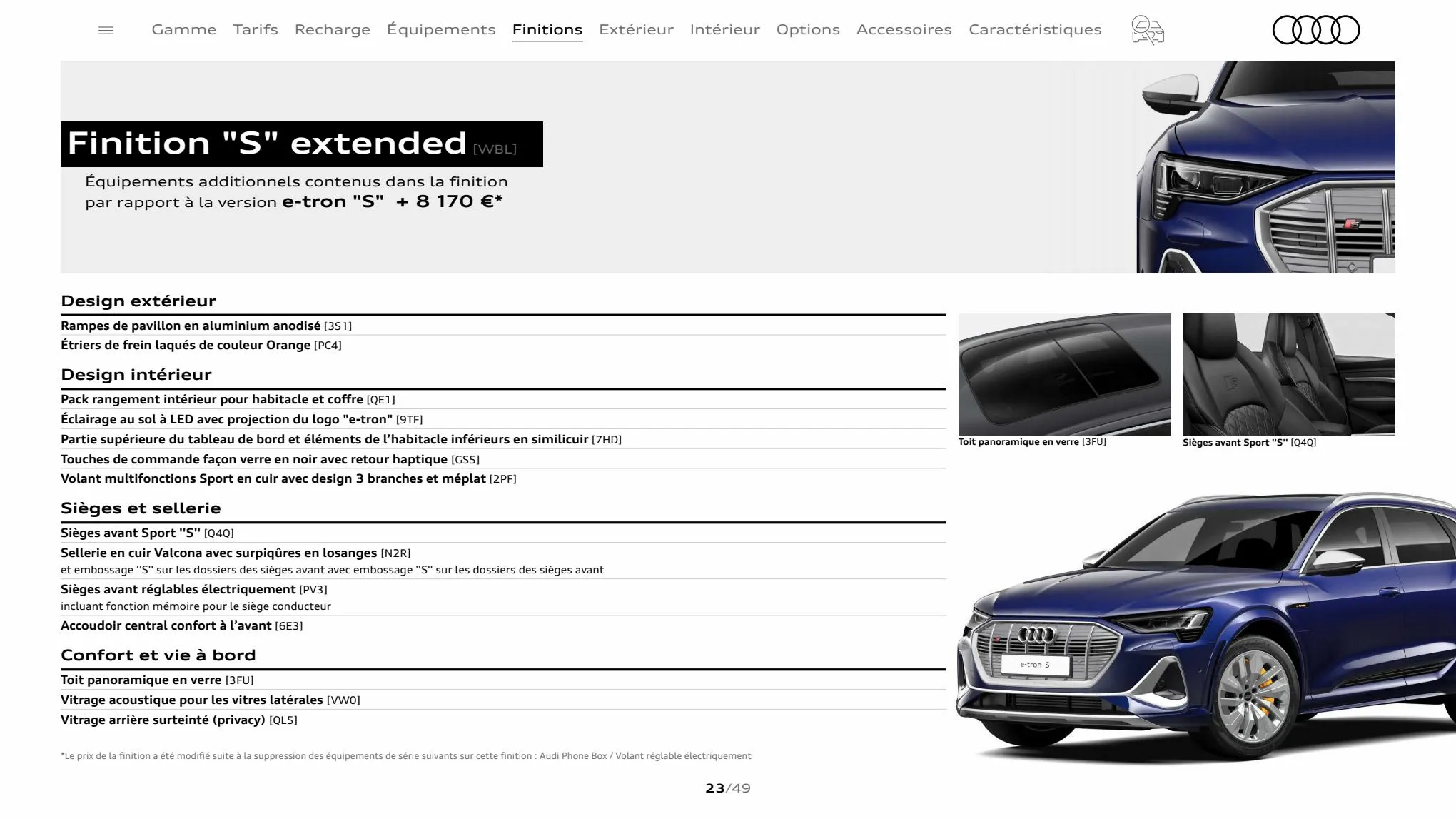 Catalogue Audi e-tron S, page 00023
