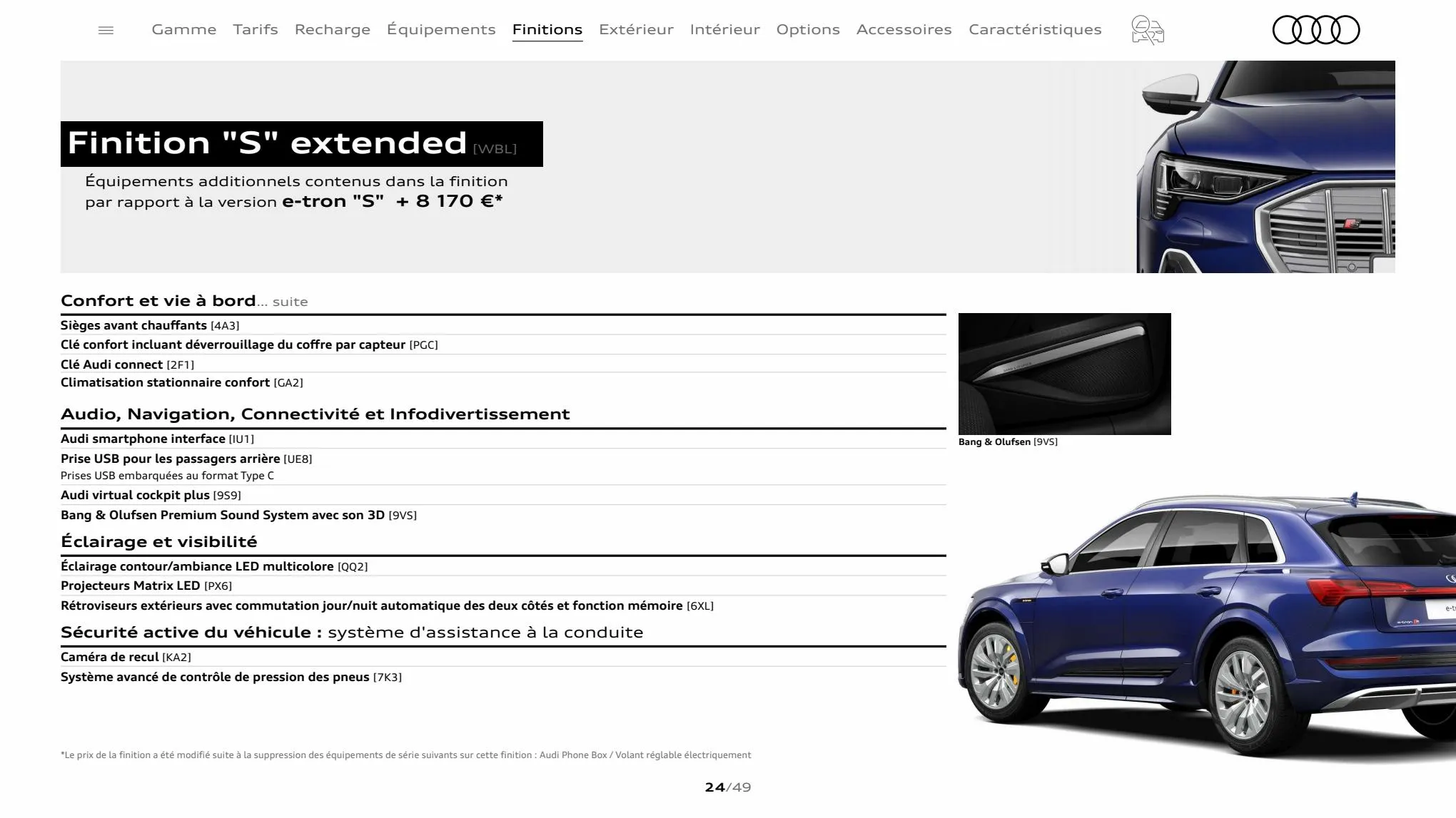 Catalogue Audi e-tron S, page 00024