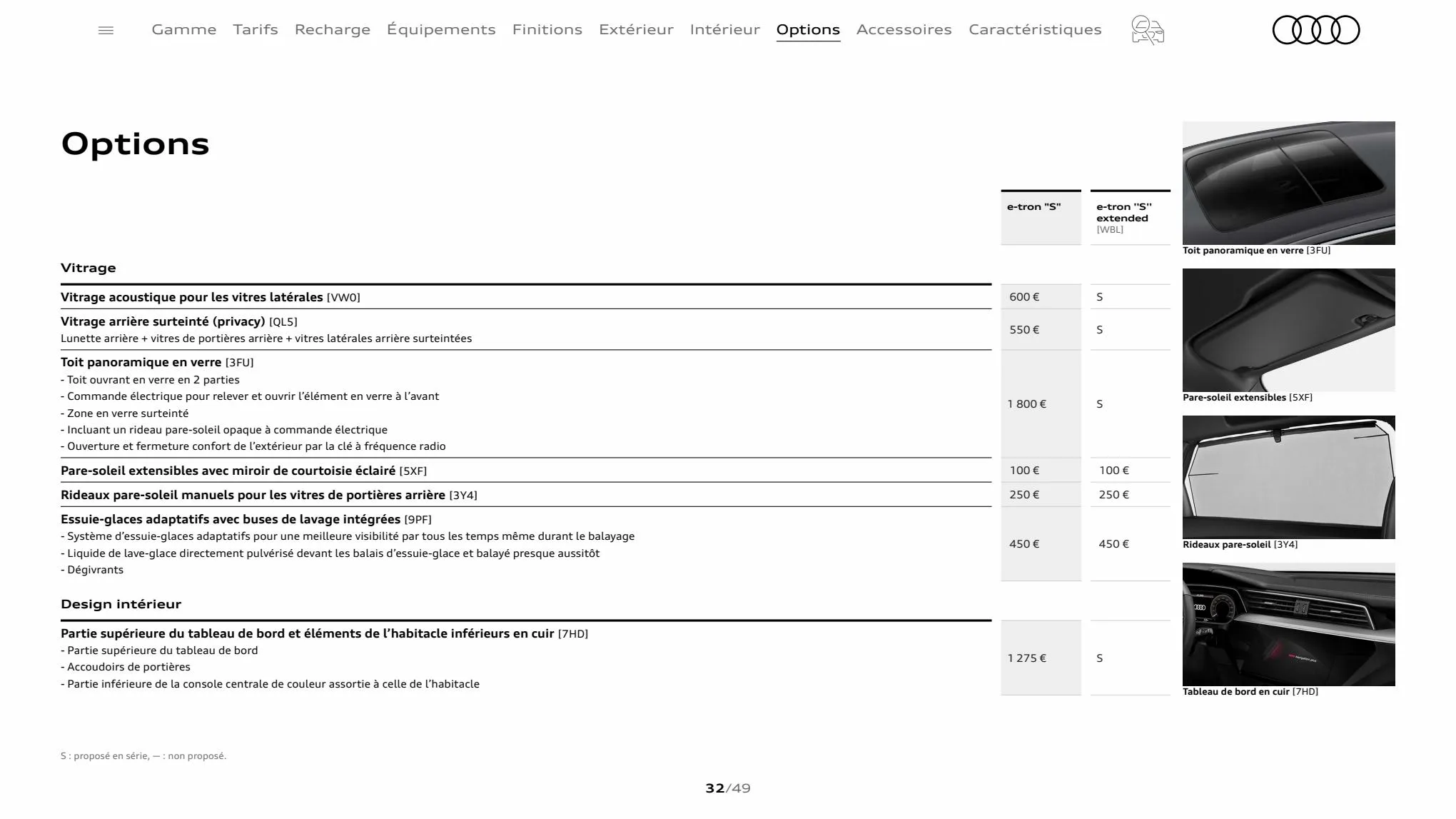 Catalogue Audi e-tron S, page 00032