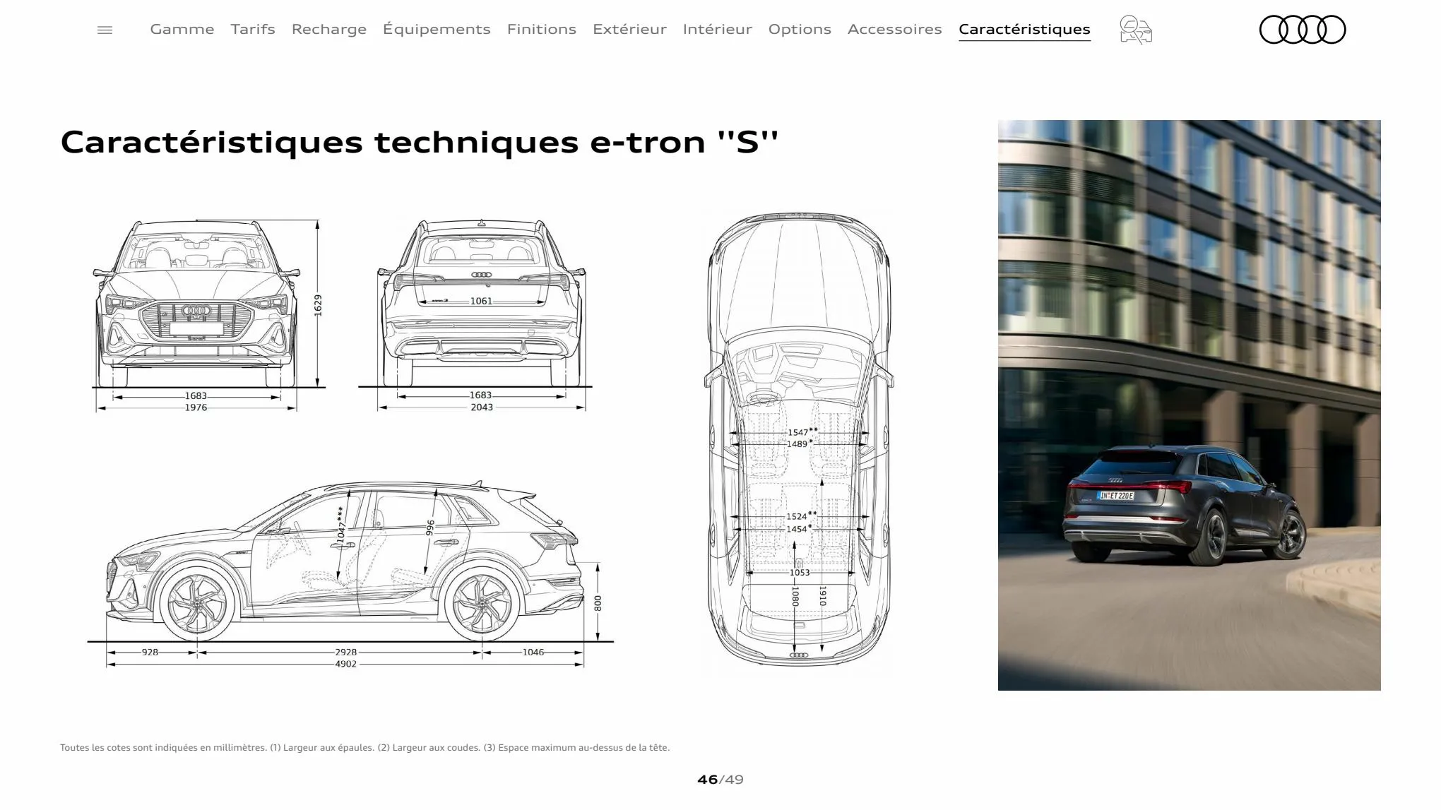 Catalogue Audi e-tron S, page 00046