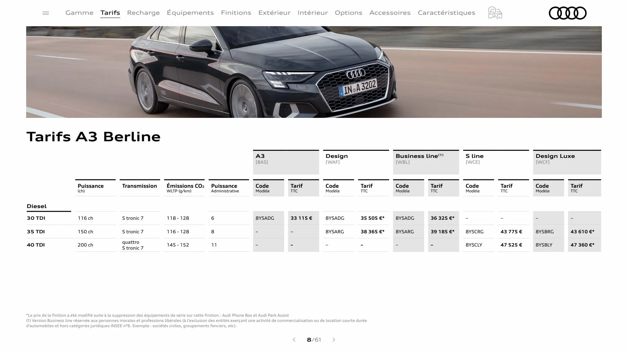 Catalogue A3 Sportback, page 00008