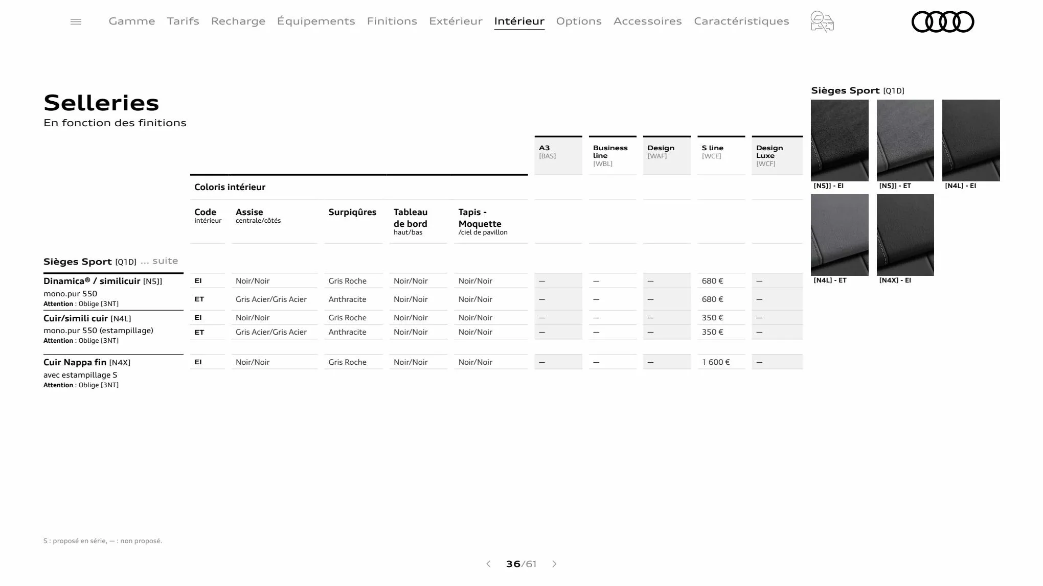 Catalogue A3 Sportback, page 00036