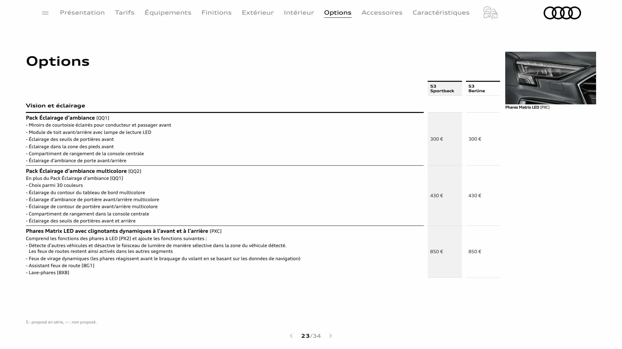 Catalogue S3 Sportback, page 00023