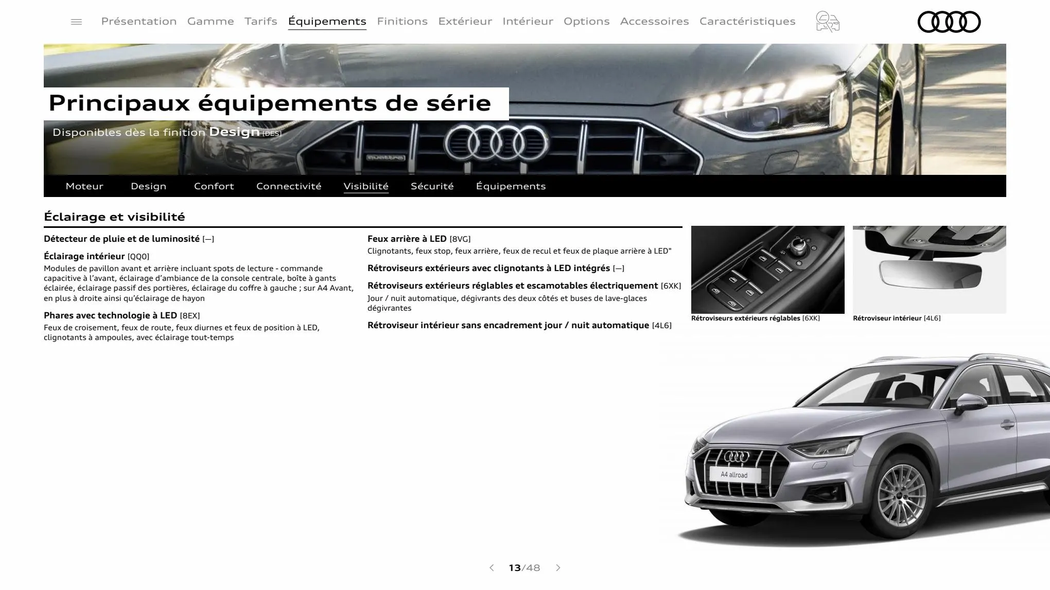 Catalogue A4 allroad quattro, page 00013