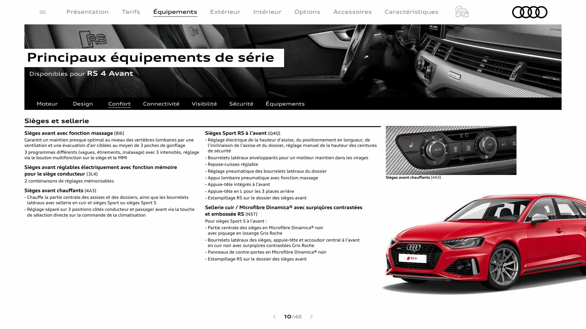 Catalogue RS 4 Avant, page 00010