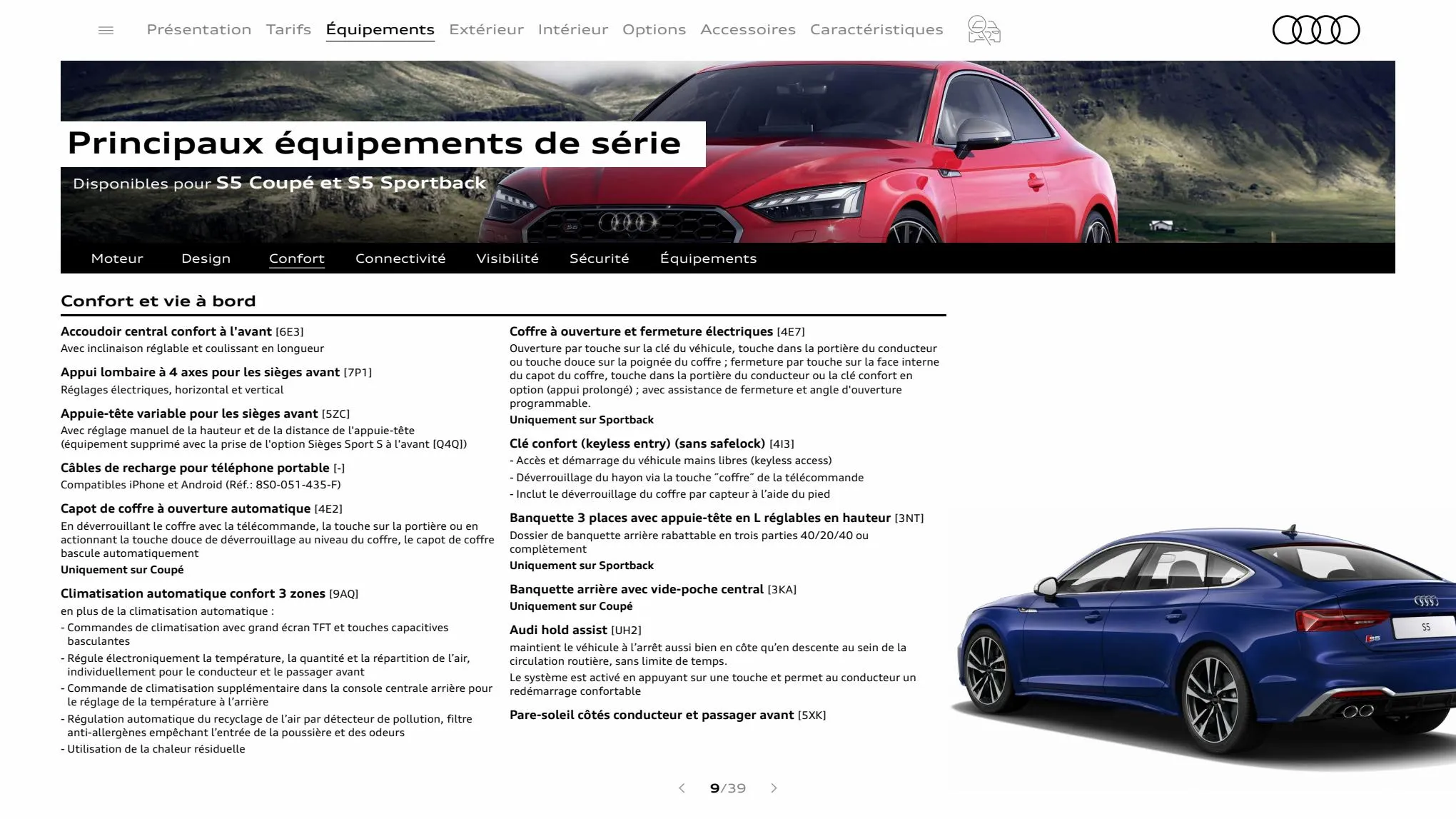 Catalogue S5 Coupé, page 00009