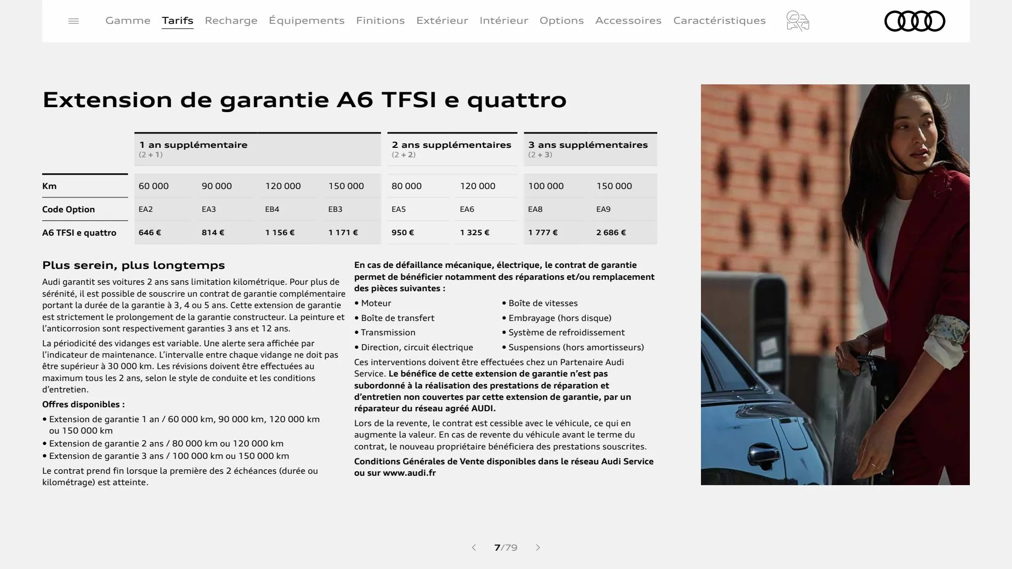 Catalogue A6 Berline TFSI e, page 00007