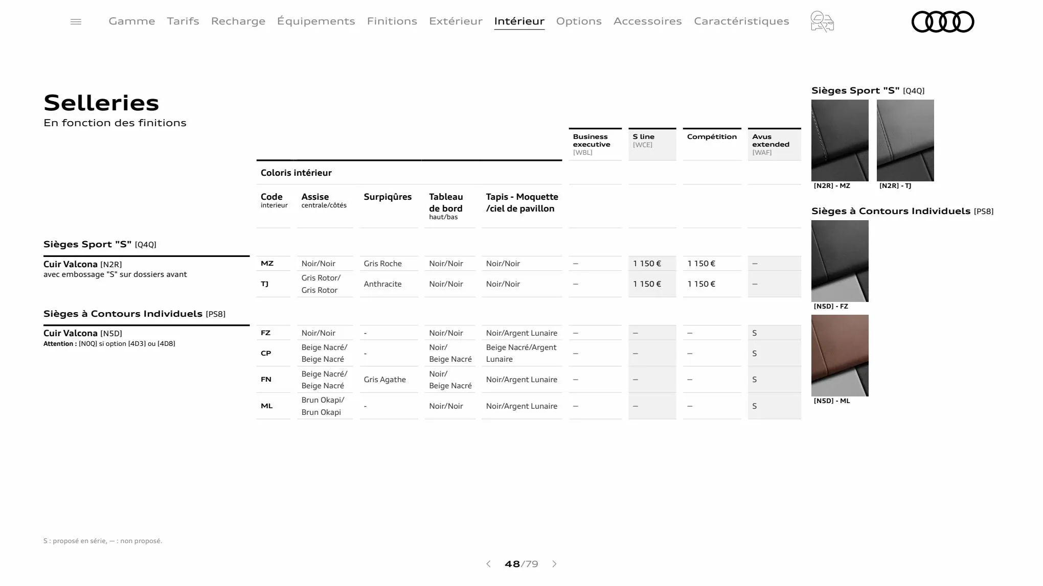 Catalogue A6 Berline TFSI e, page 00048