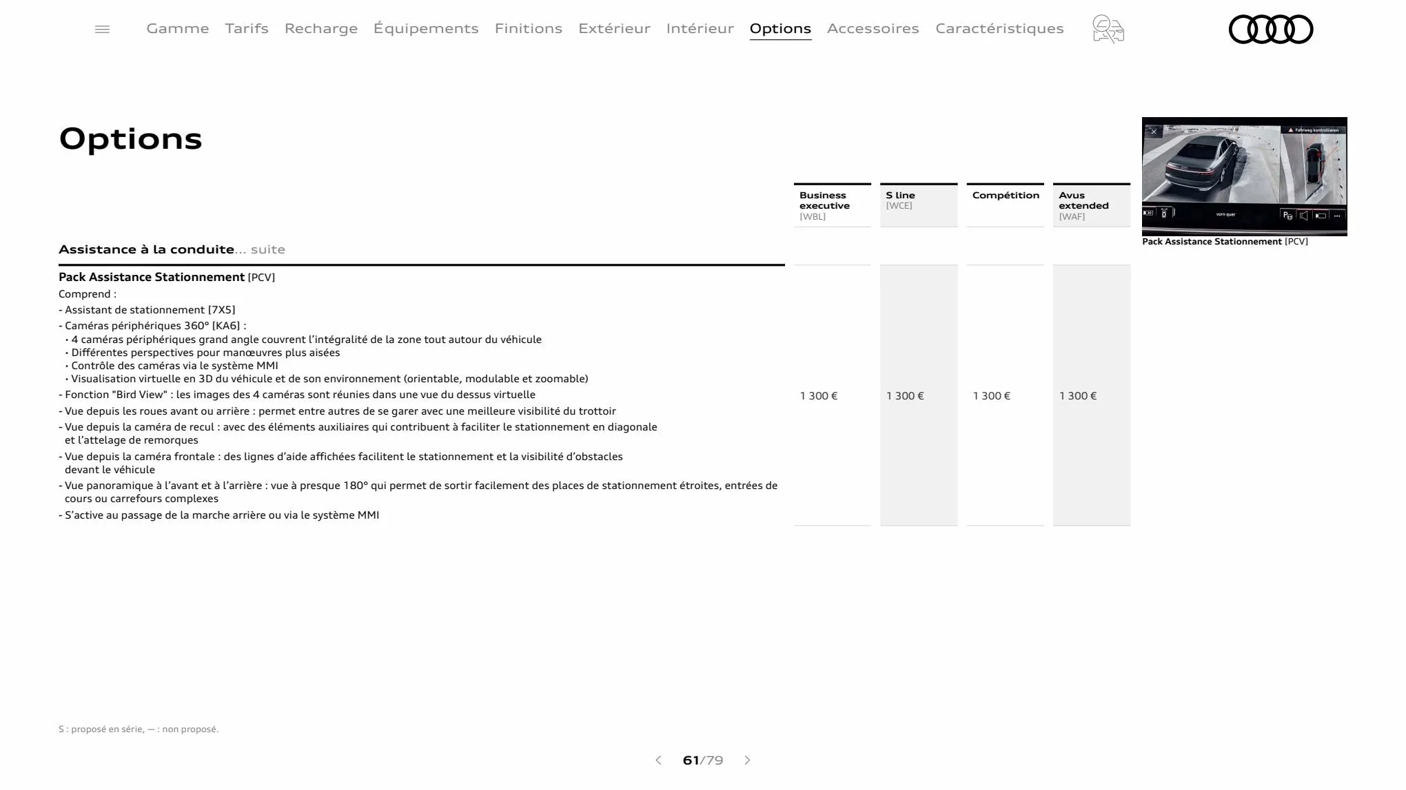 Catalogue A6 Berline TFSI e, page 00061