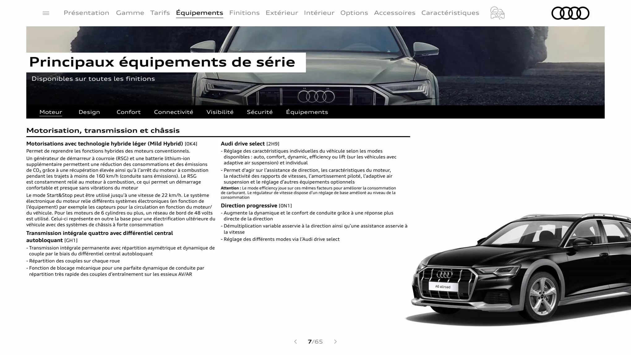 Catalogue A6 allroad quattro, page 00007