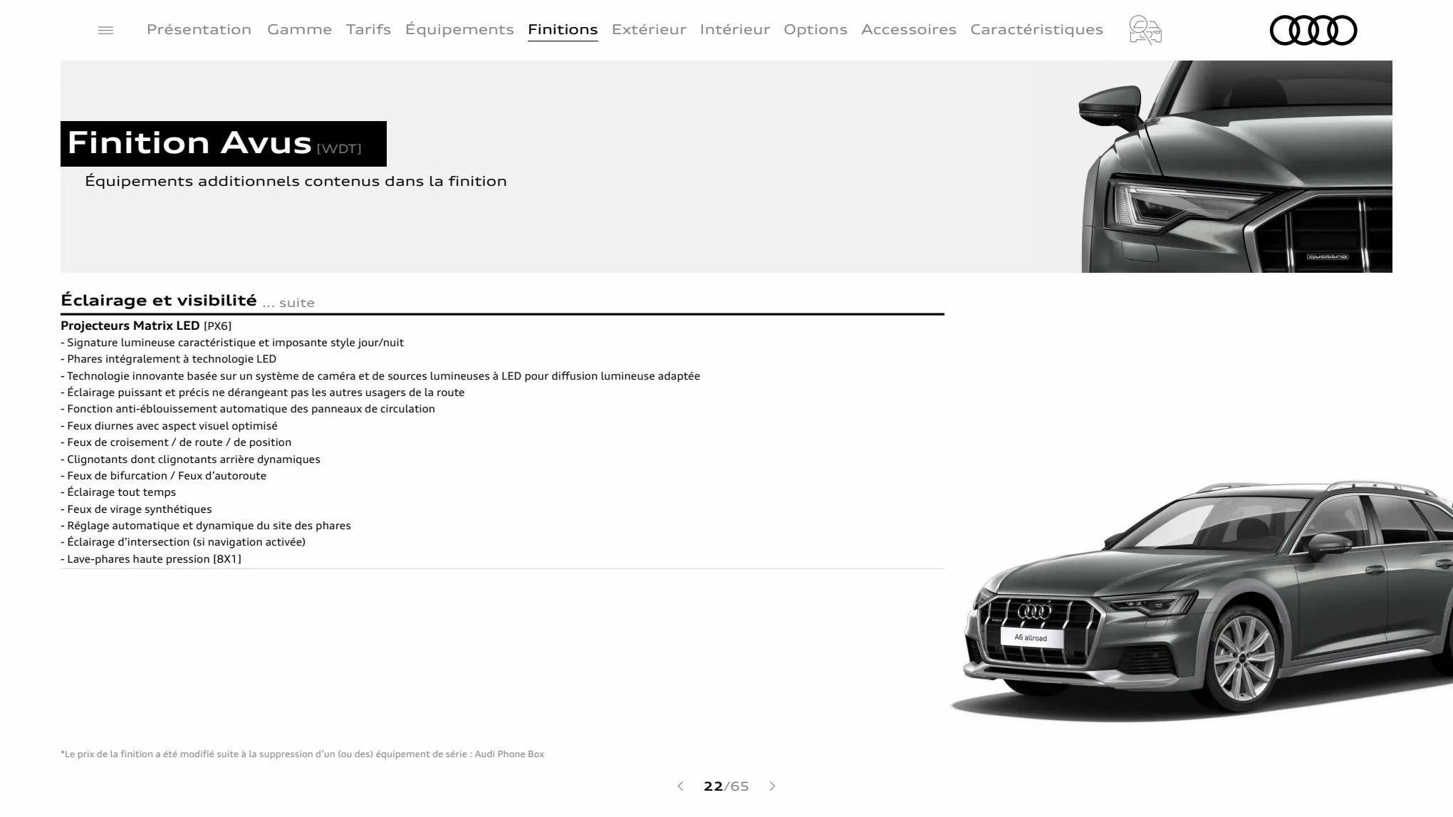 Catalogue A6 allroad quattro, page 00022