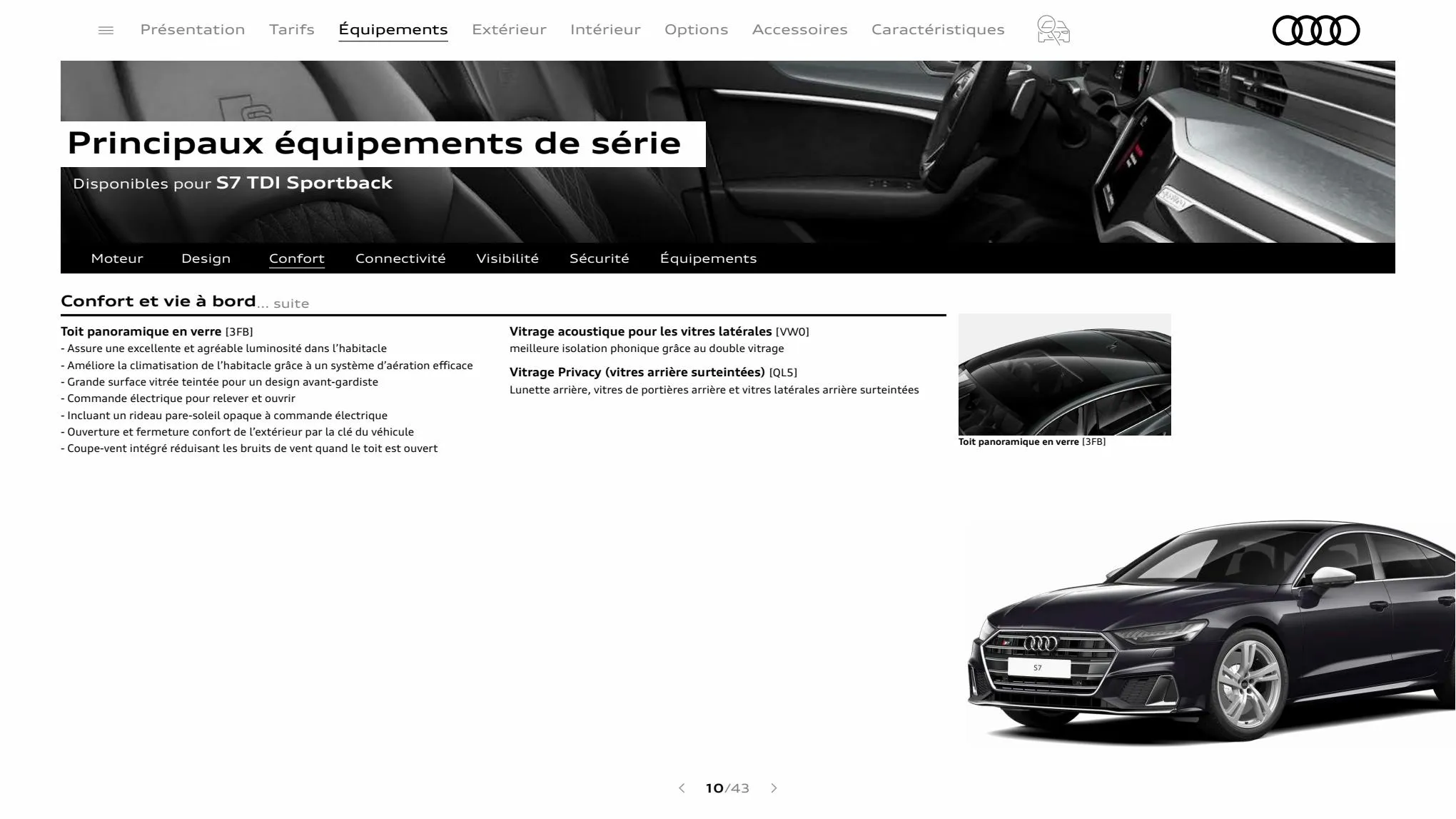 Catalogue S7 Sportback, page 00010