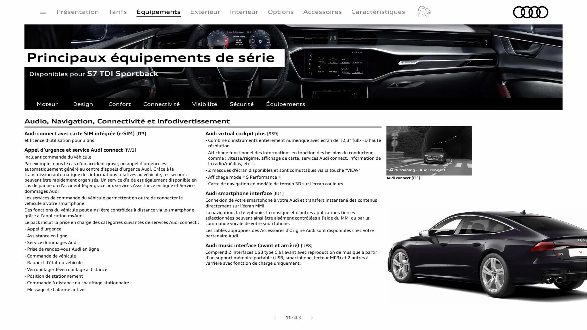 Catalogue S7 Sportback, page 00011