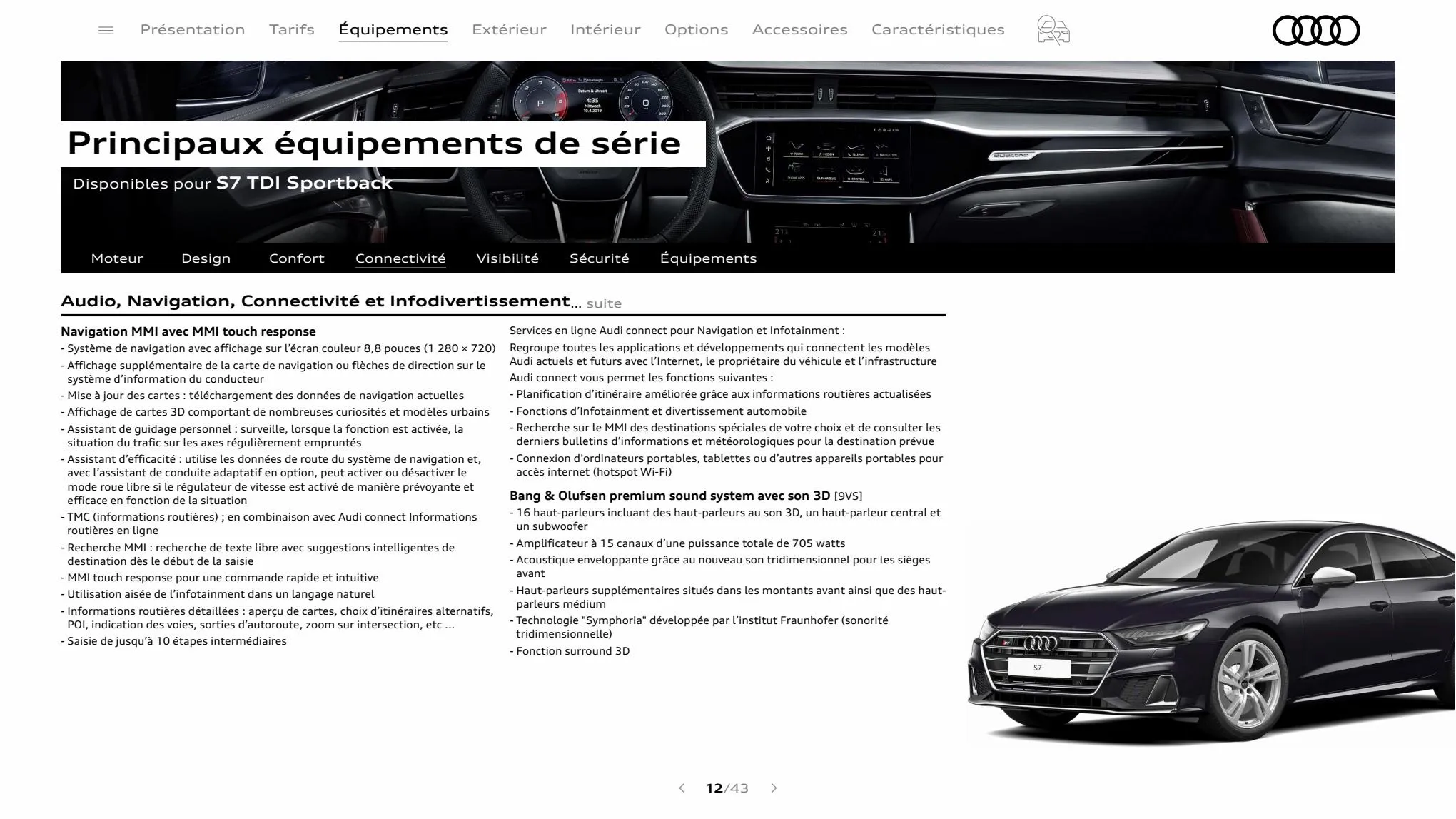 Catalogue S7 Sportback, page 00012