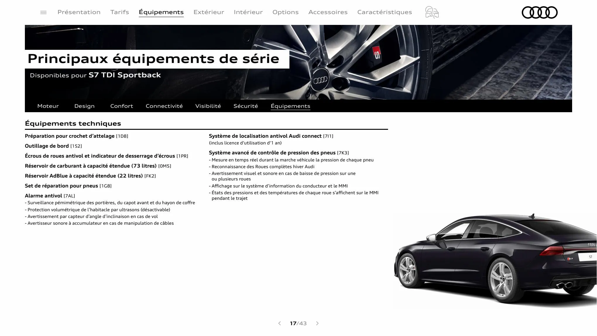 Catalogue S7 Sportback, page 00017