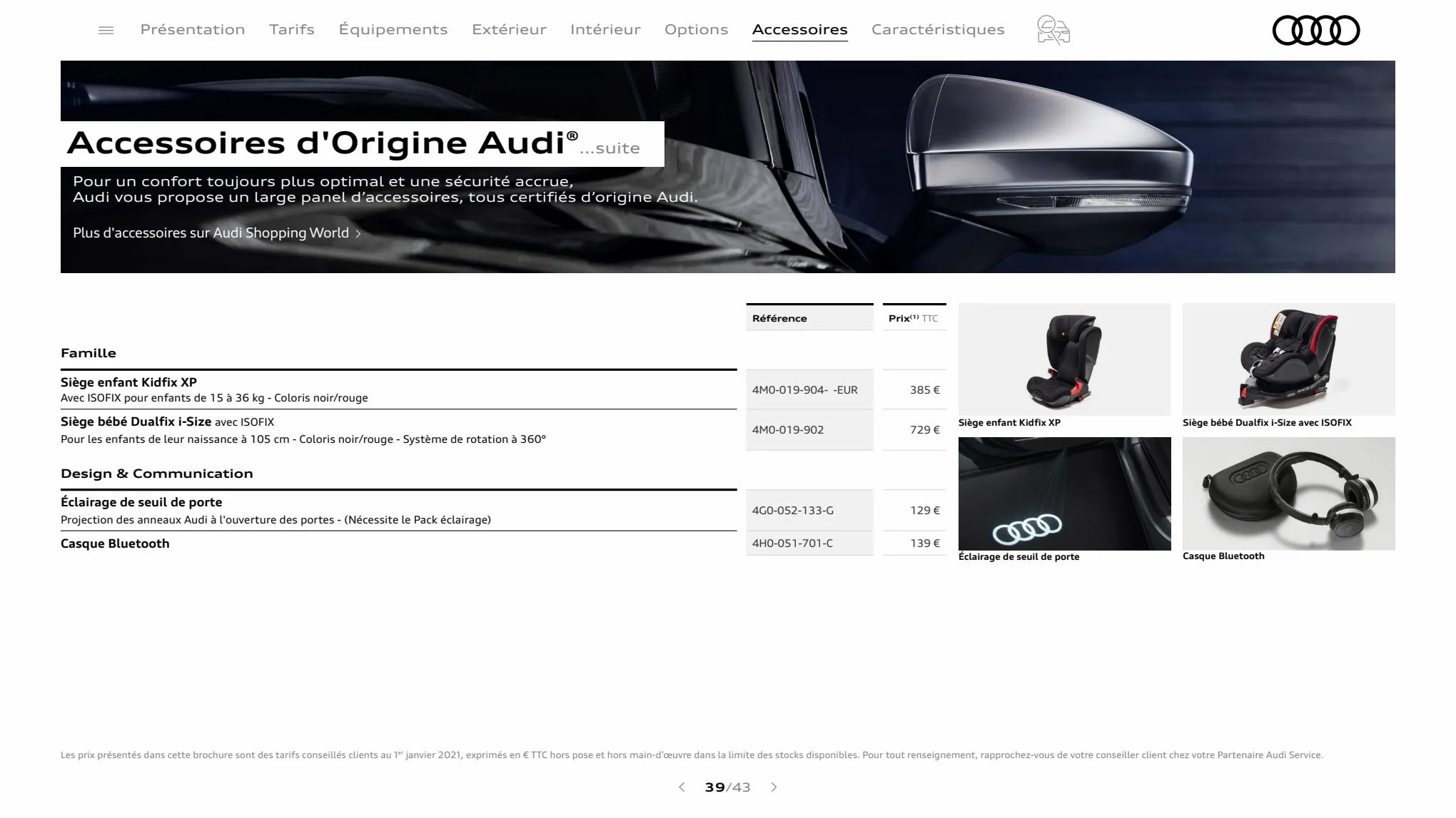 Catalogue S7 Sportback, page 00039