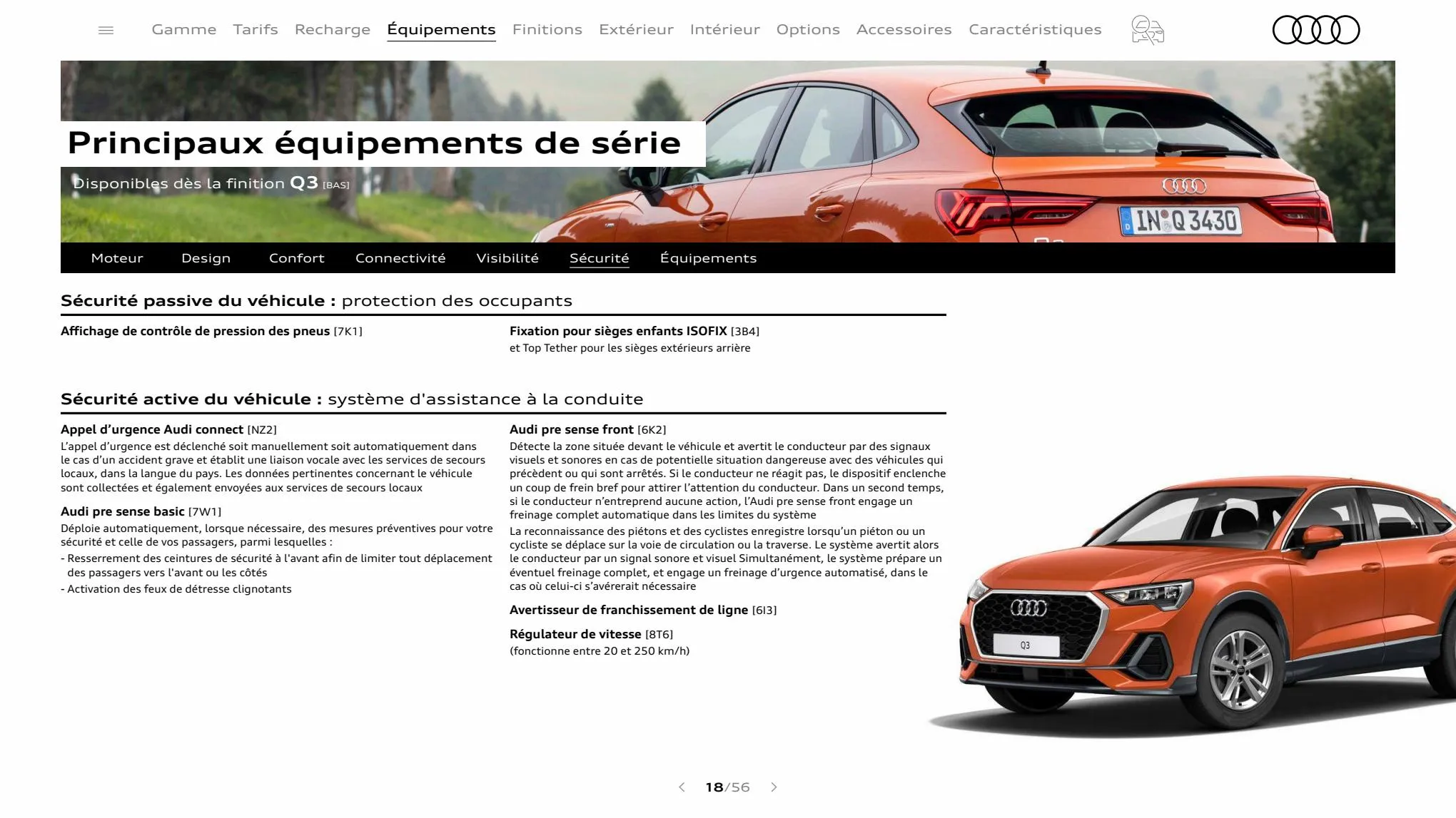 Catalogue Q3 Sportback, page 00018