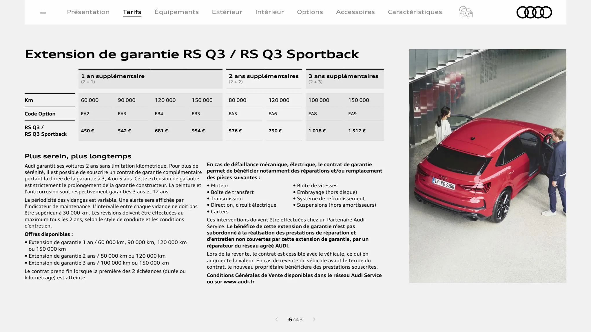 Catalogue RS Q3, page 00006