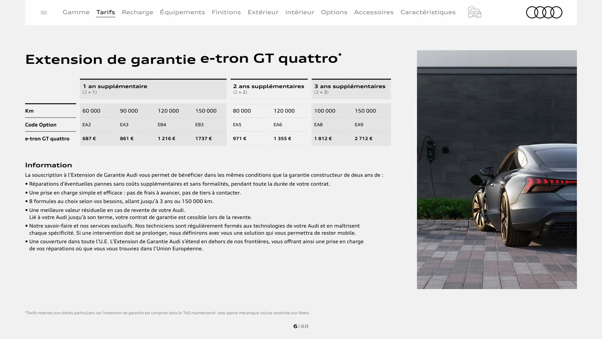 Catalogue Audi e-tron GT quattro, page 00006