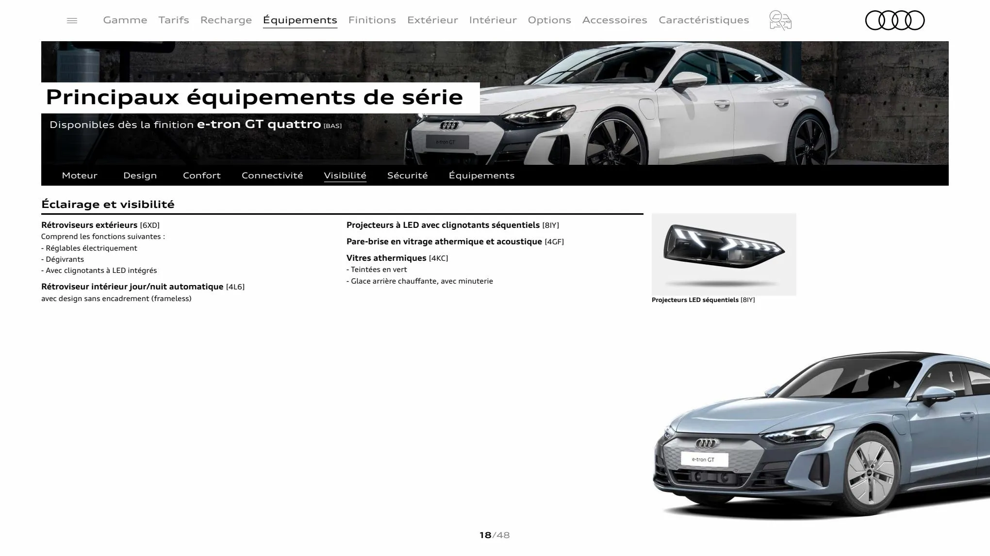 Catalogue Audi e-tron GT quattro, page 00018