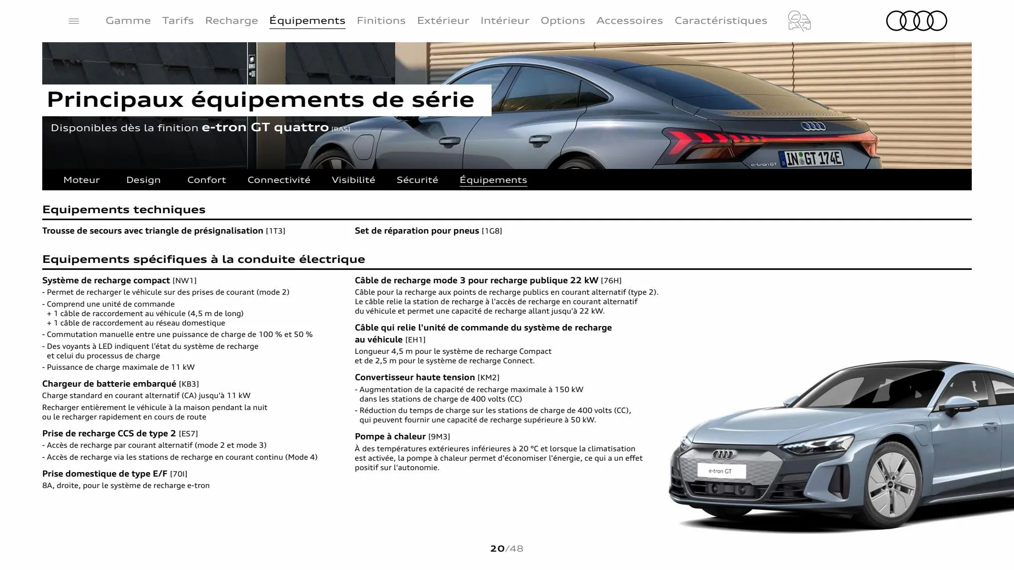 Catalogue Audi e-tron GT quattro, page 00020
