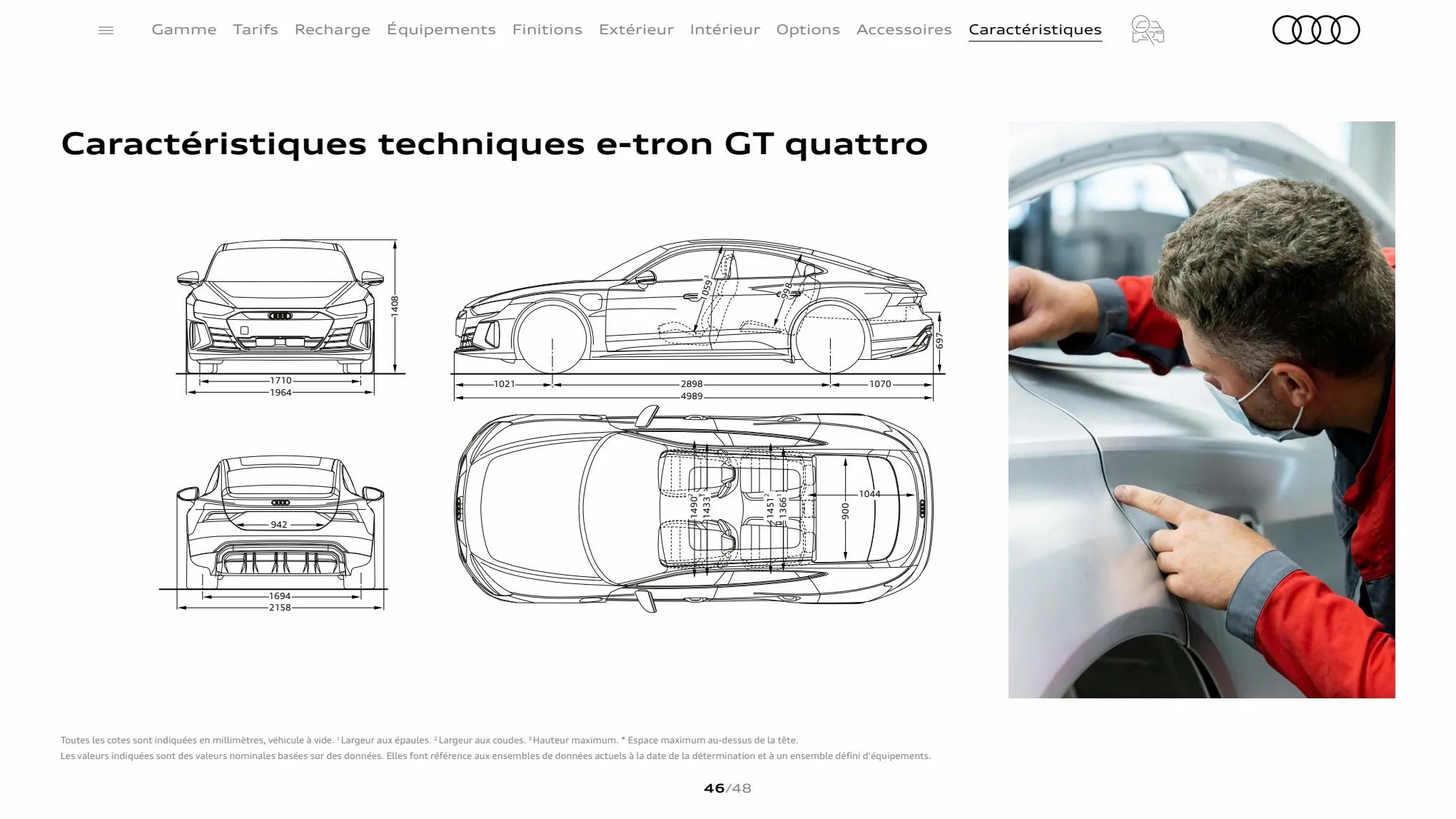 Catalogue Audi e-tron GT quattro, page 00046
