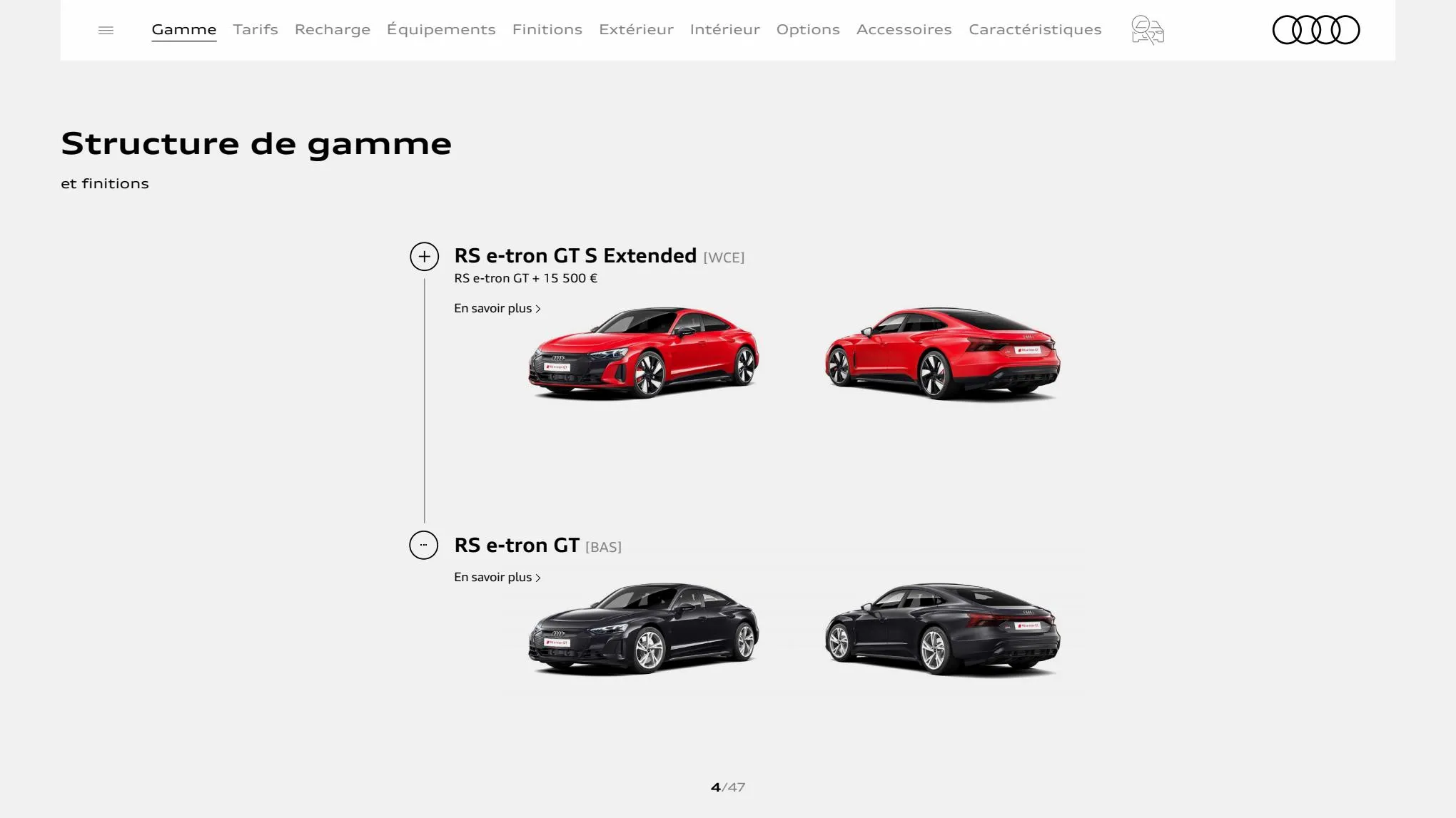 Catalogue Audi RS e-tron GT, page 00004