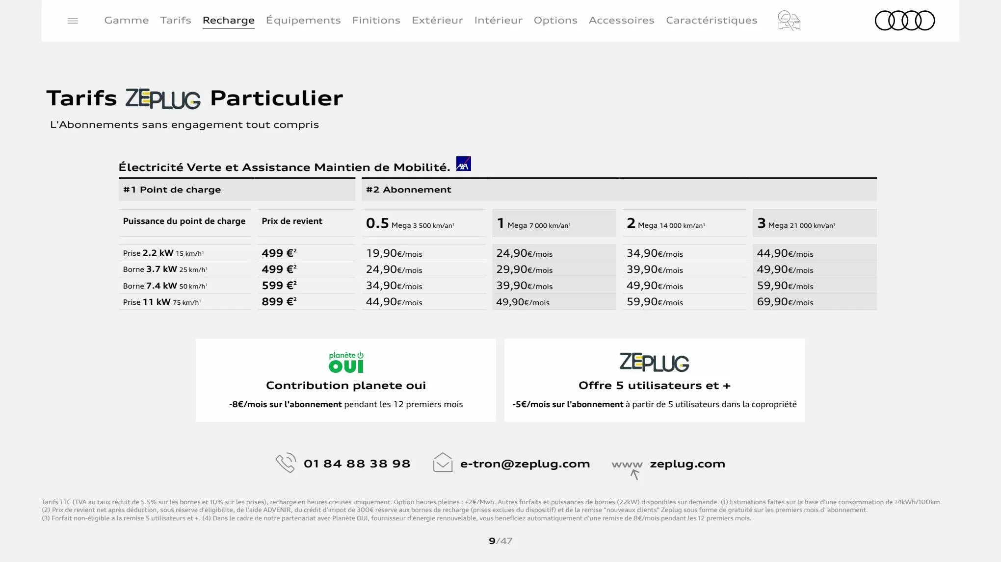 Catalogue Audi RS e-tron GT, page 00009